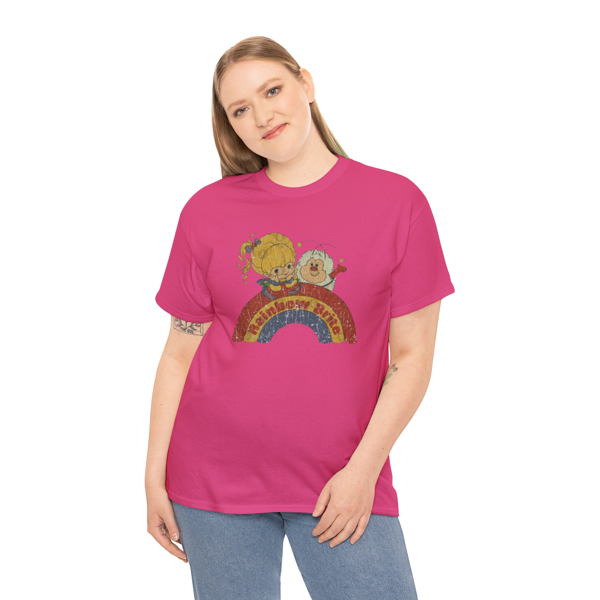 Rainbow Bright- Unisex Heavy Cotton T-Shirt - Creations by Chris and Carlos