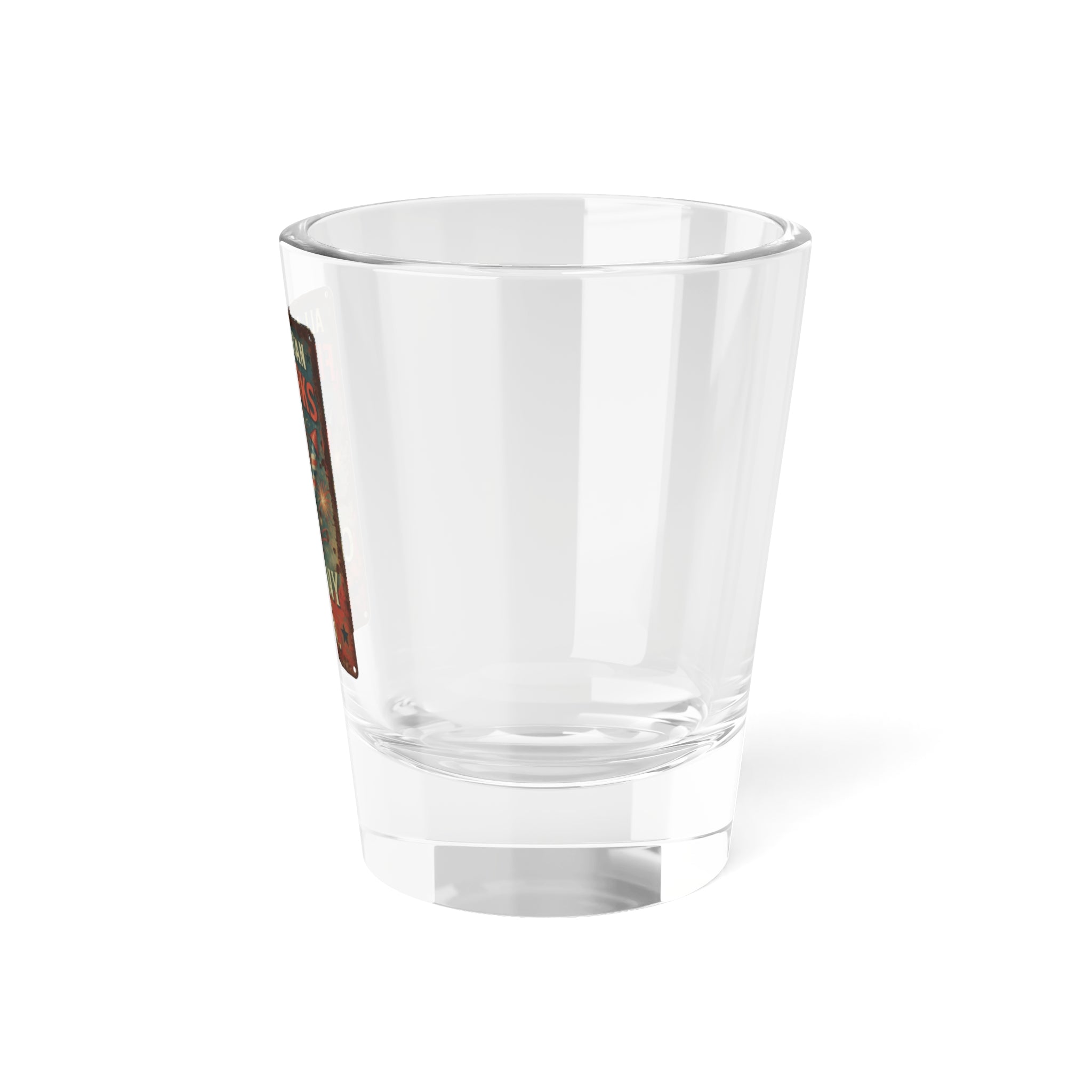 Fireworks Shot Glass — 'All American Fireworks Company' 1.5oz Vintage Patriotic Shooter - Creations by Chris and Carlos