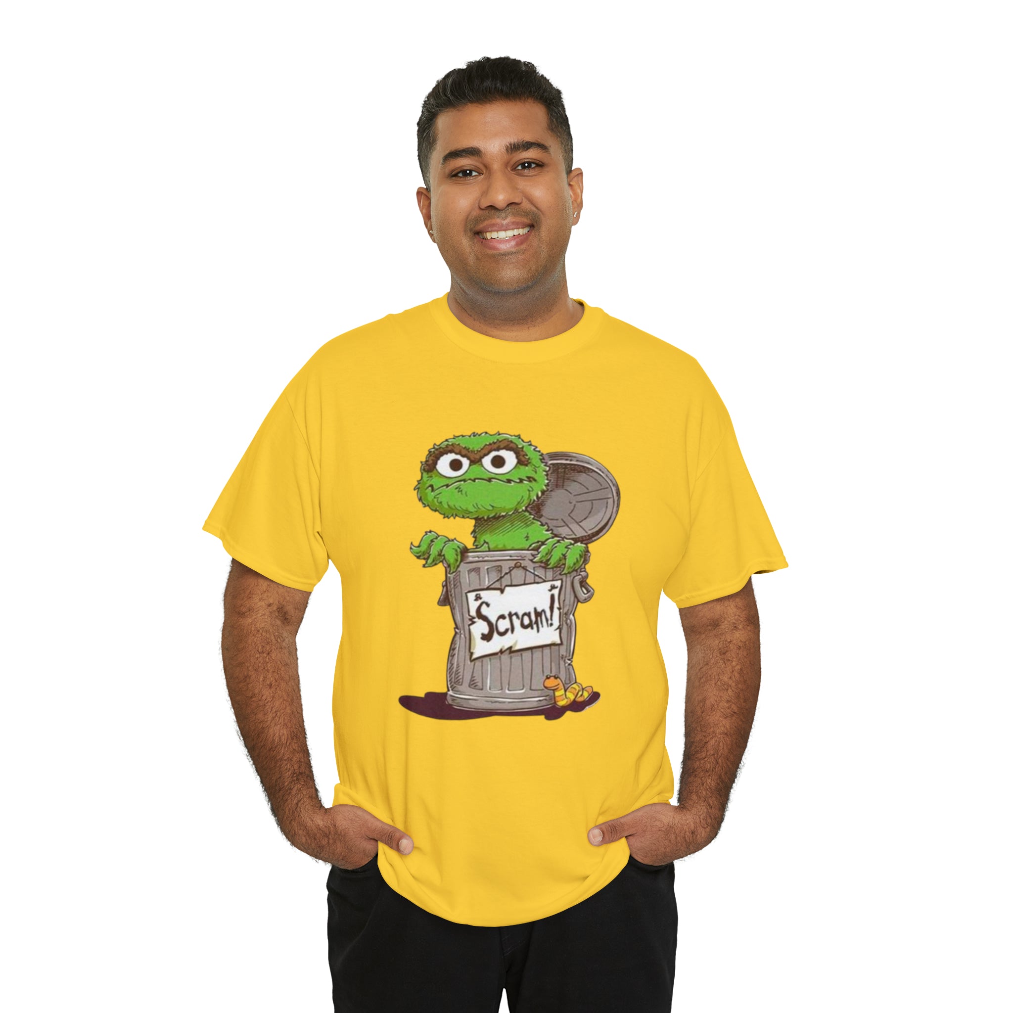Oscar the Grouch- Unisex Heavy Cotton T-Shirt - Creations by Chris and Carlos