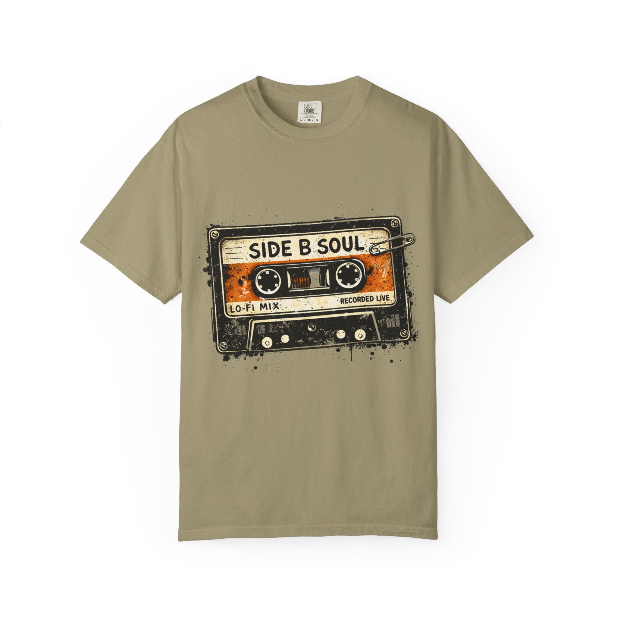 Analog Cassette T-Shirt — "Side B Soul" Vintage Tape Music Tee - Creations by Chris and Carlos