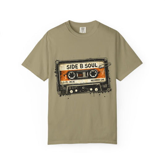 Analog Cassette T-Shirt — "Side B Soul" Vintage Tape Music Tee - Creations by Chris and Carlos