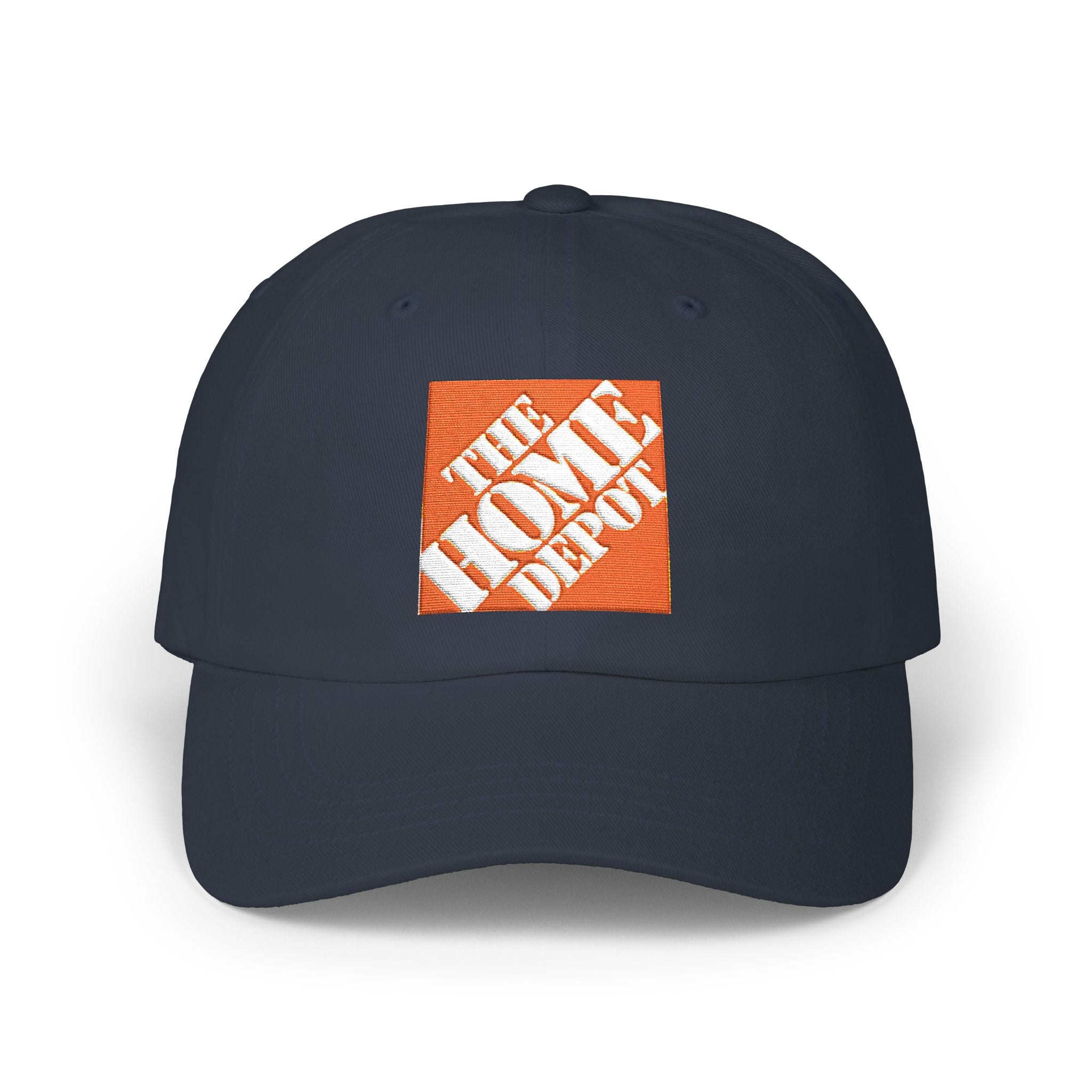 Dad Cap — Embroidered Orange Home Depot Logo Baseball Hat - Creations by Chris and Carlos