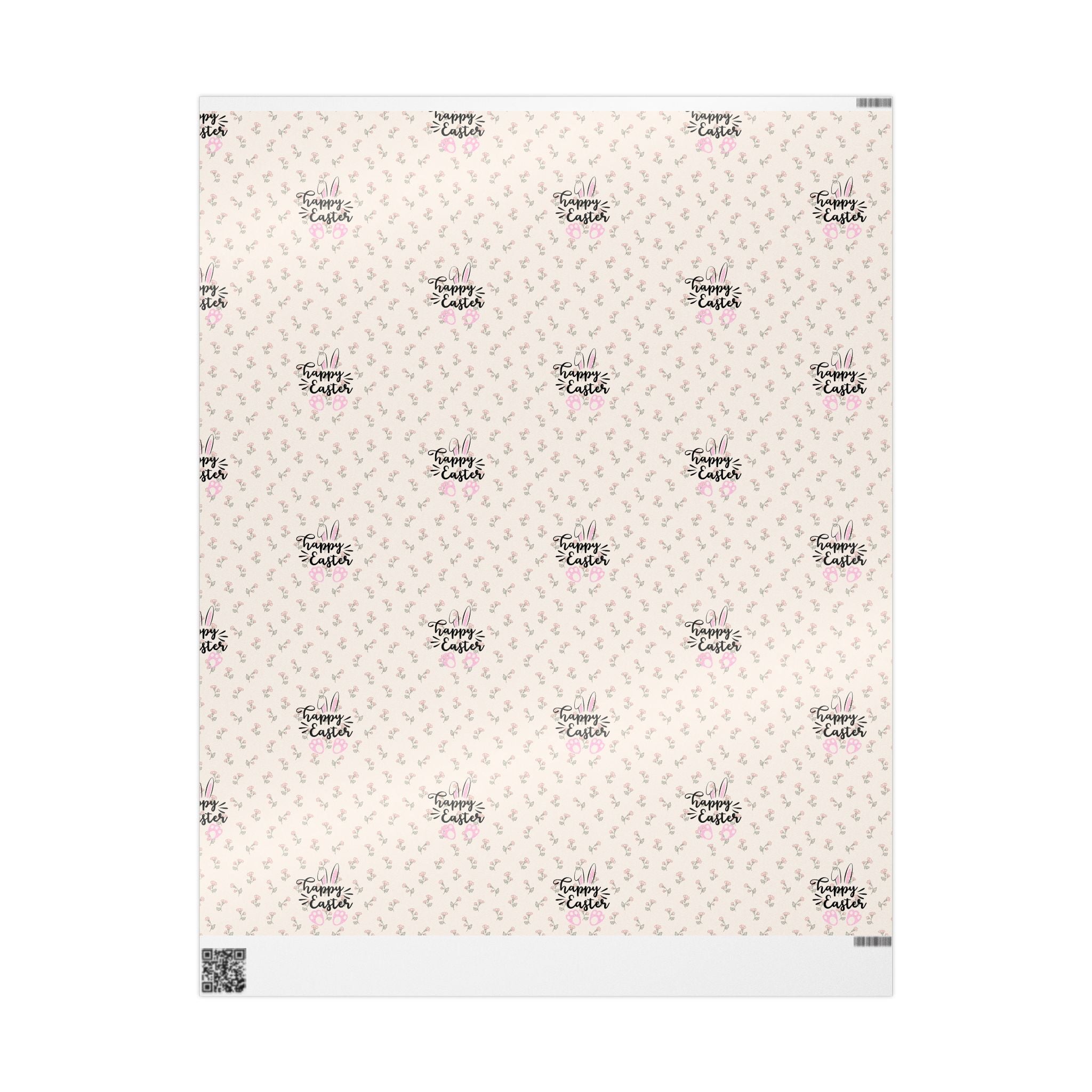 Easter Floral Mini Rose Wrapping Paper Roll — Pink Rosebud Gift Wrap - Creations by Chris and Carlos