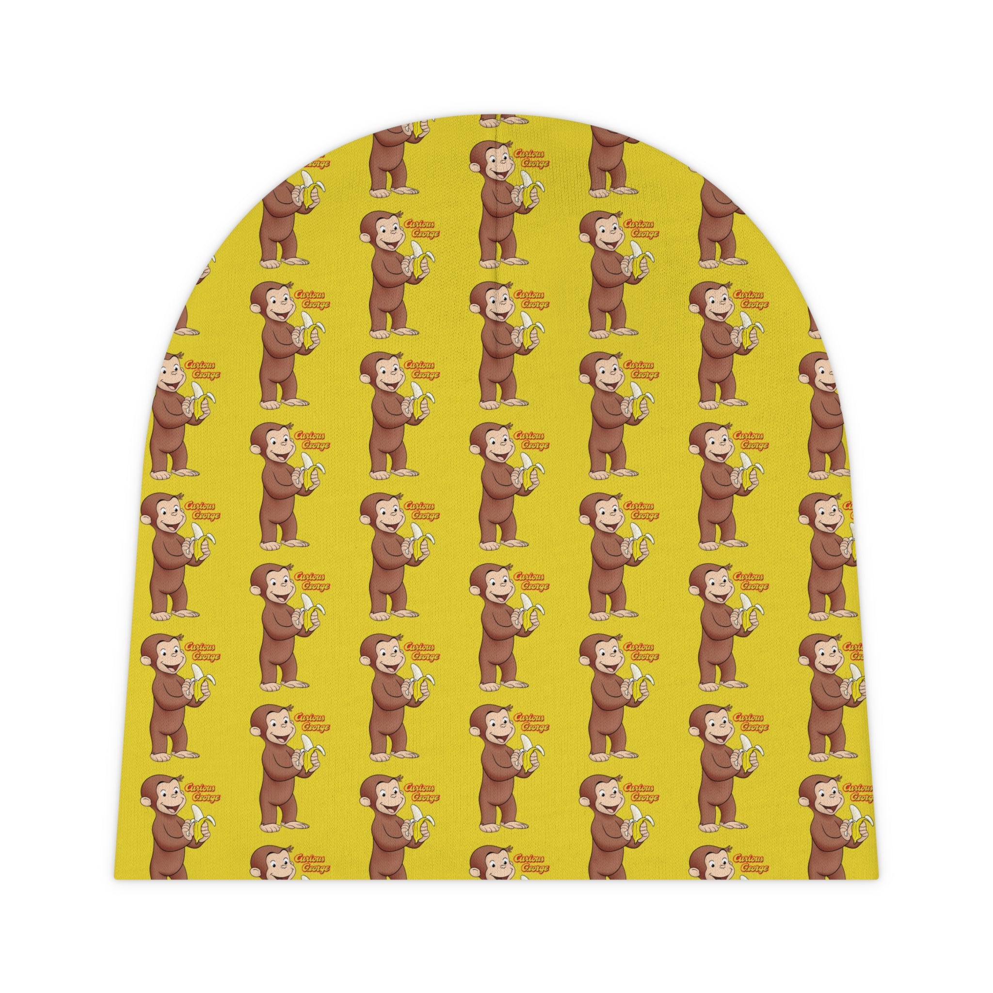 Curious Monkey Baby Beanie – All-Over Print Infant Hat with Playful Monkey Pattern - Creations by Chris and Carlos