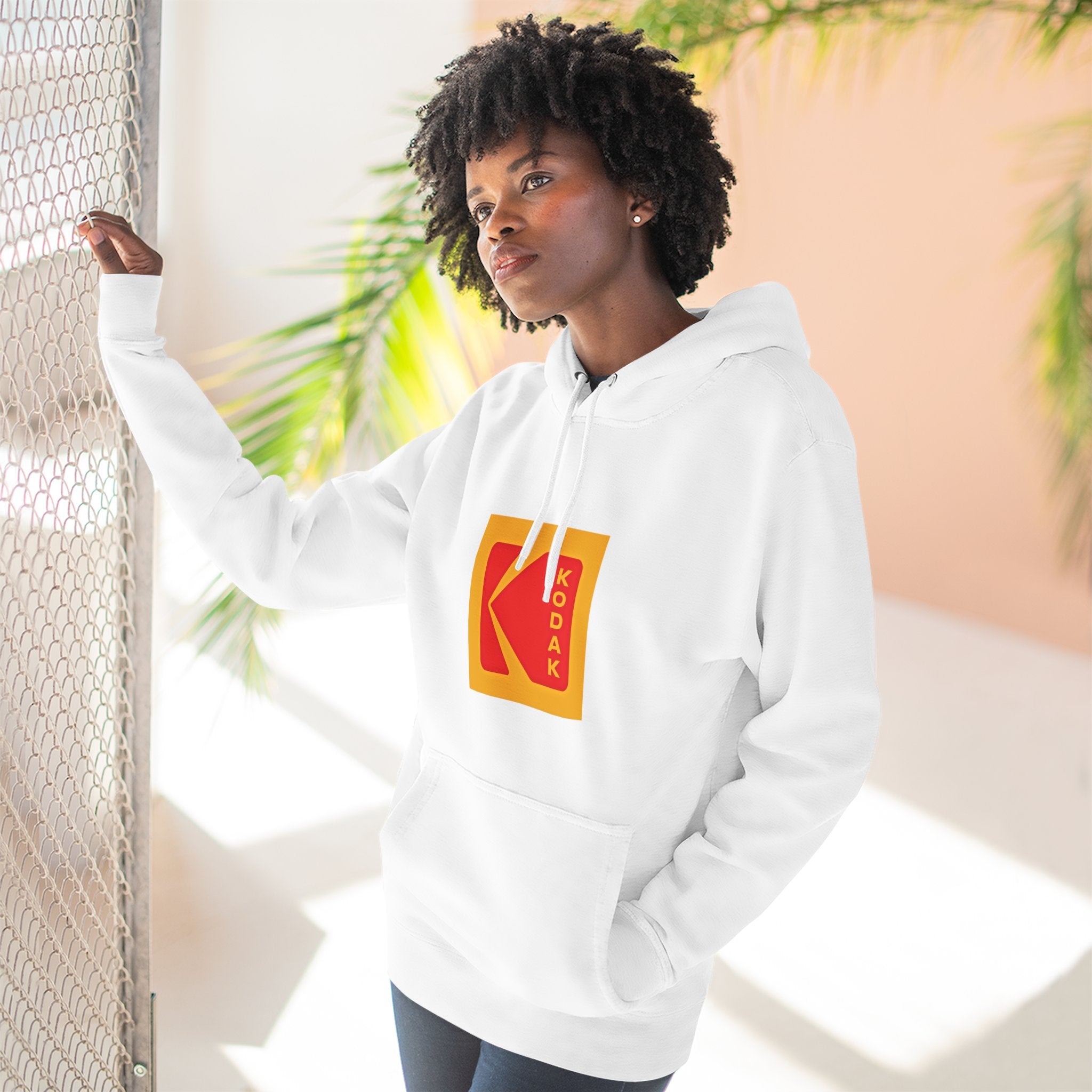 Kodak Logo Hoodie — Vintage Film Brand Graphic Fleece Hoodie - Creations by Chris and Carlos