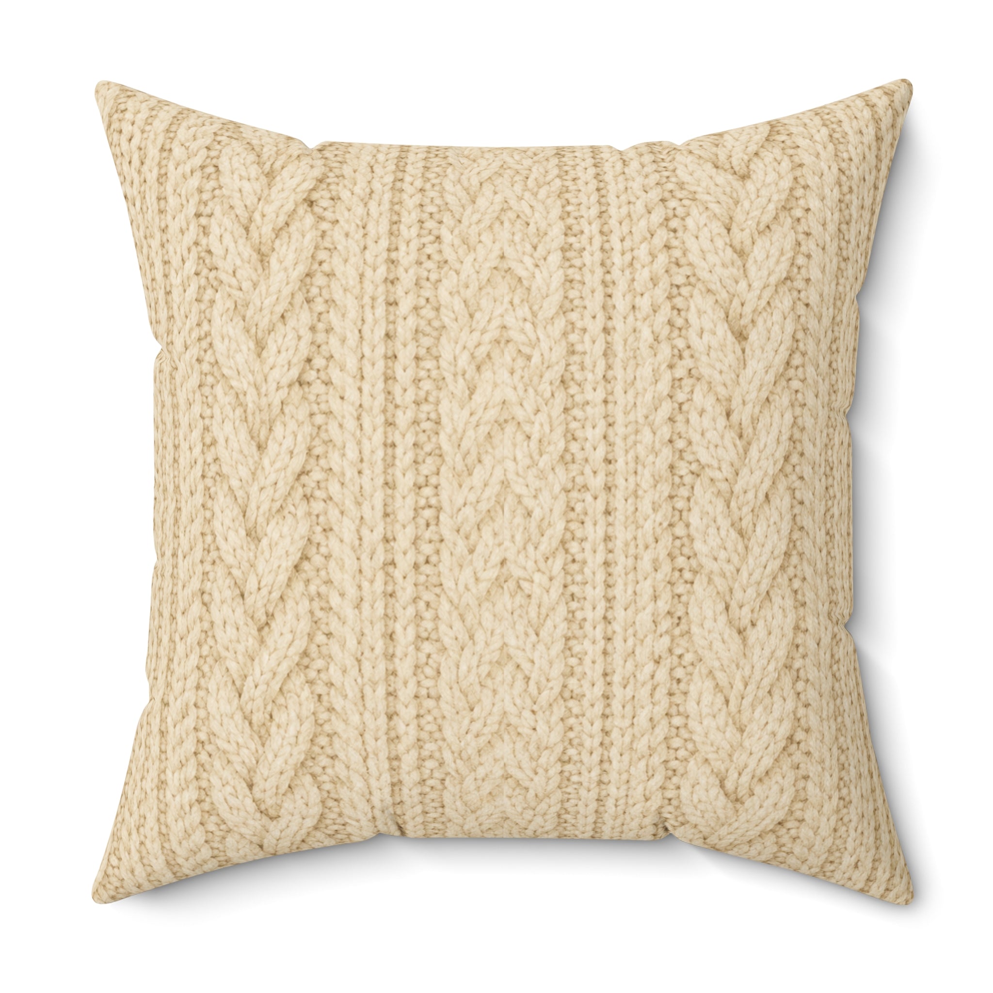 Old Soul Harvest™ Cozy Knit Throw Pillow - Throw Pillow from Old Soul Harvest Campfire Circle