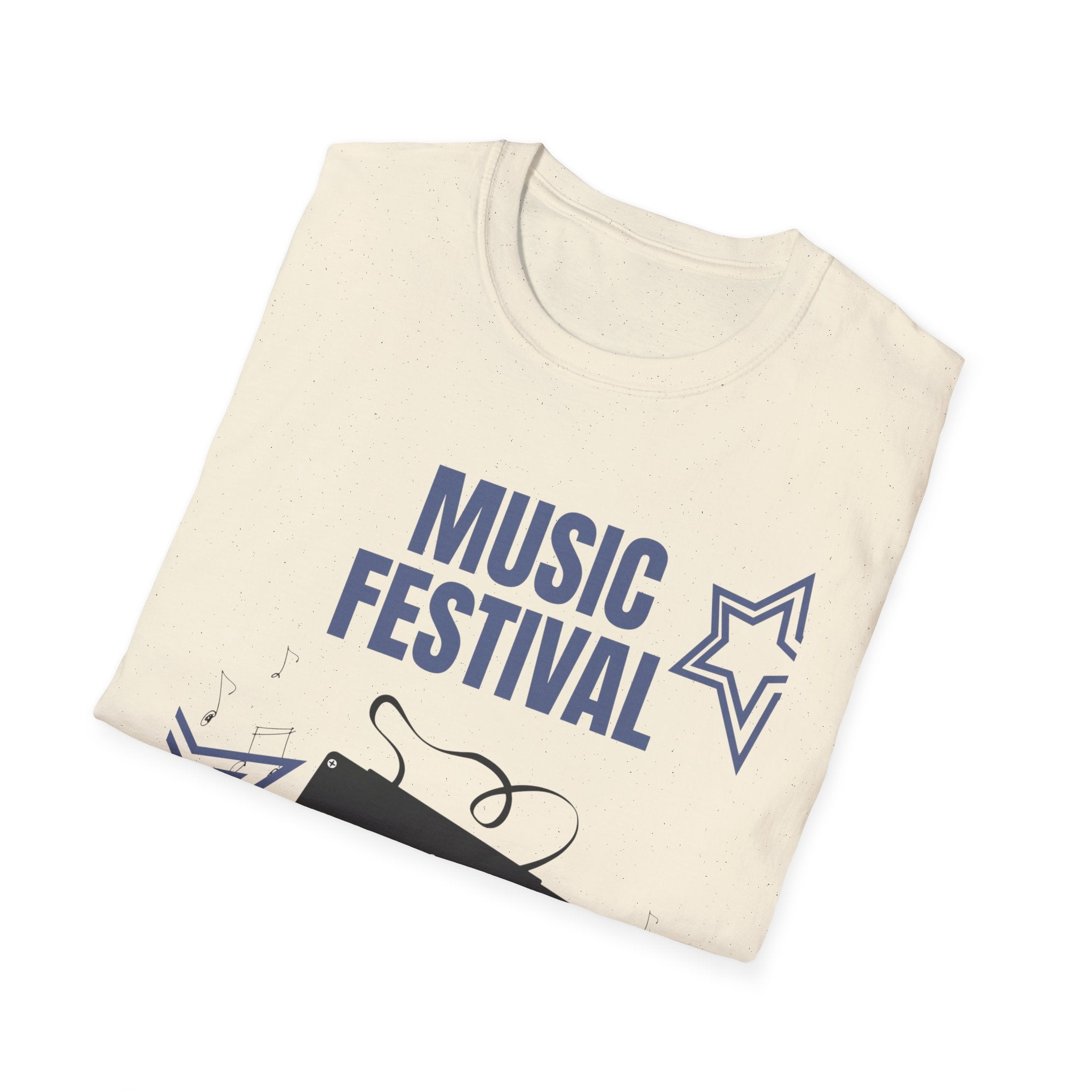 Music Festival Cassette T-Shirt — Retro Tape Graphic Tee for Concerts & Events - Creations by Chris and Carlos
