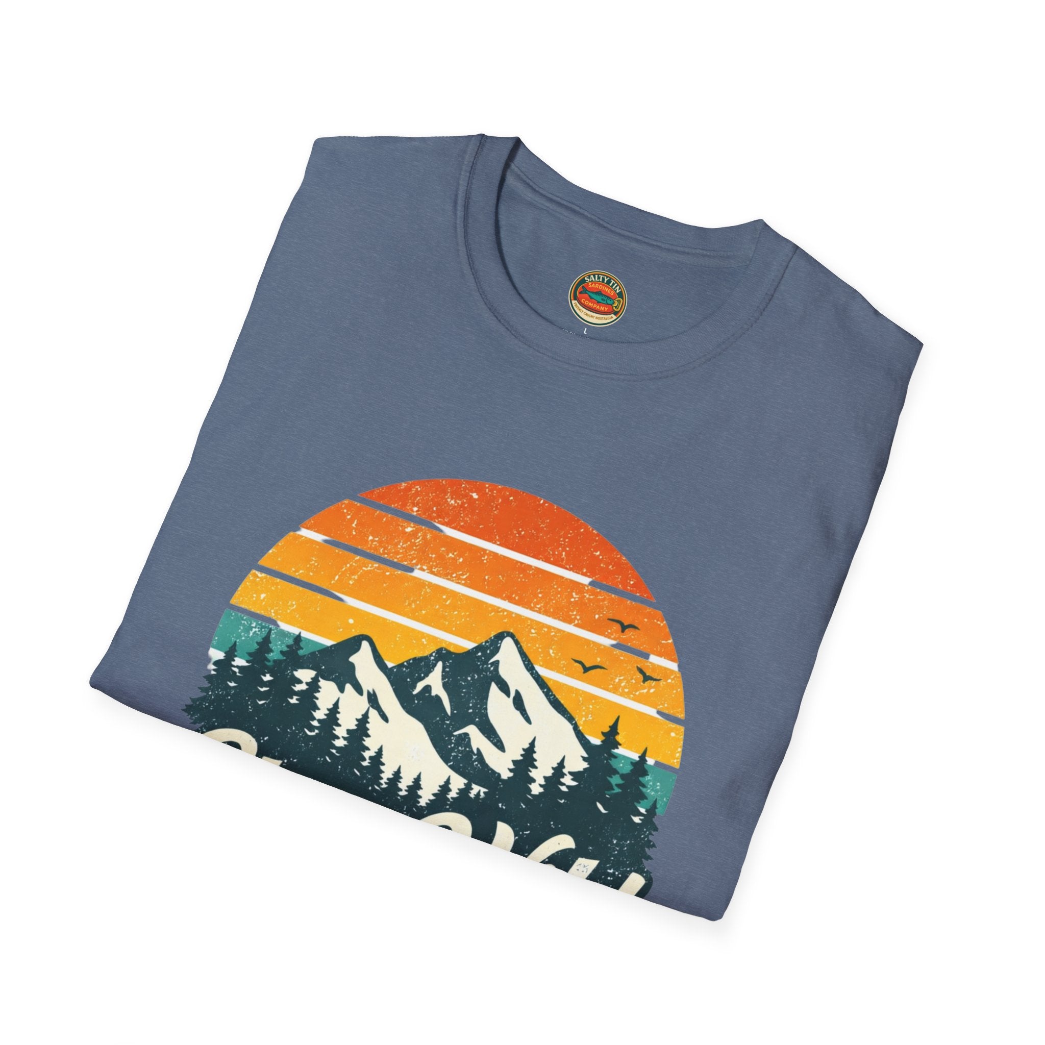 Stay Wild Mountain T-Shirt — Vintage Sunset Outdoor Adventure Tee - Creations by Chris and Carlos