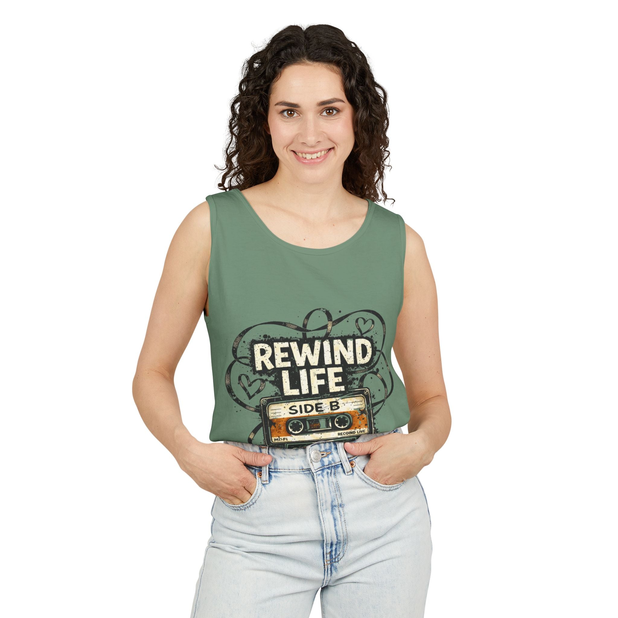 Rewind Life Vintage Cassette Tank Top - Creations by Chris and Carlos