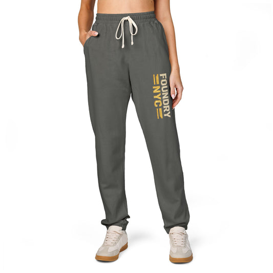 The Foundry Collective NYC Vertical Graphic Sweatpants — Vintage Streetwear Joggers - Creations by Chris and Carlos