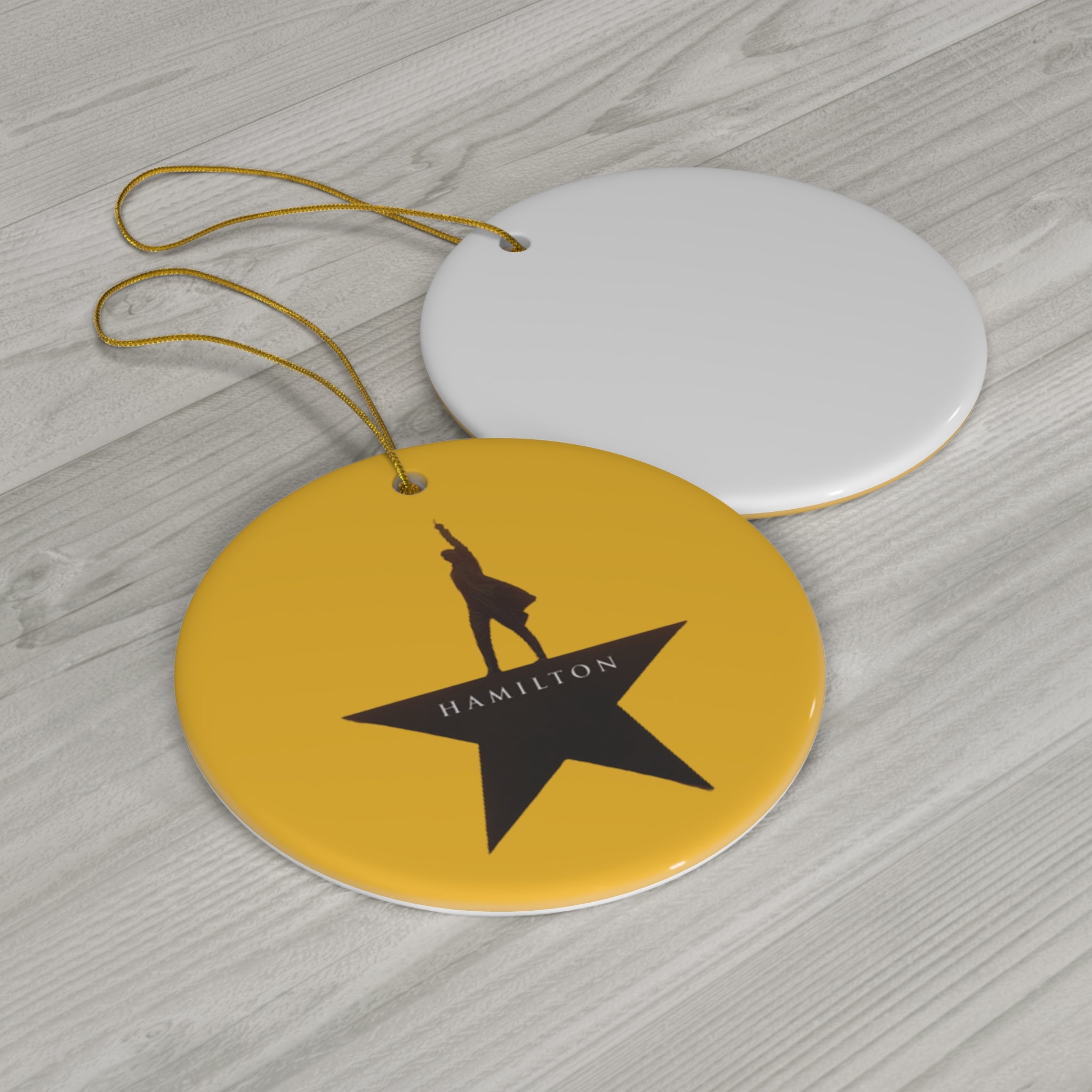 Hamilton the Musical- Ceramic Ornament, 4 Shapes - Creations by Chris and Carlos