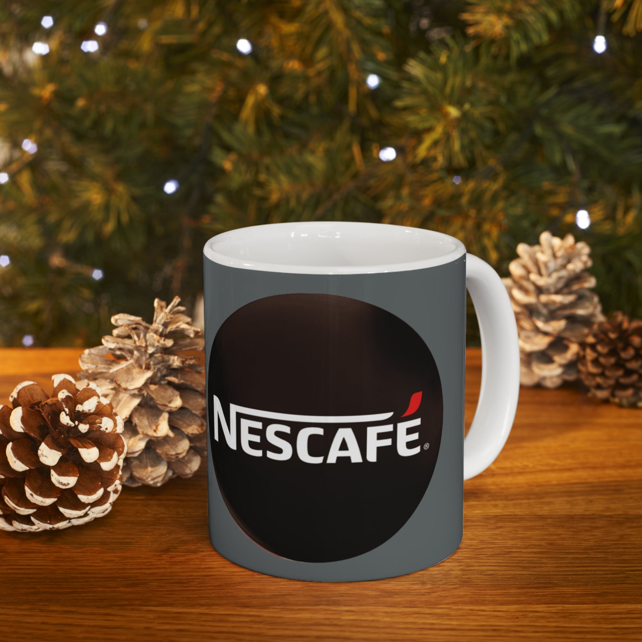 Nescafe Coffee- White Ceramic Mug - Creations by Chris and Carlos