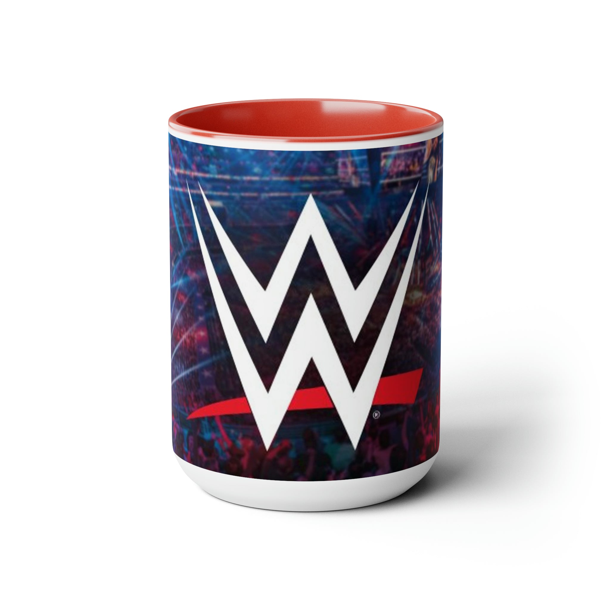WWE- Logo White Ceramic Mug - Creations by Chris and Carlos