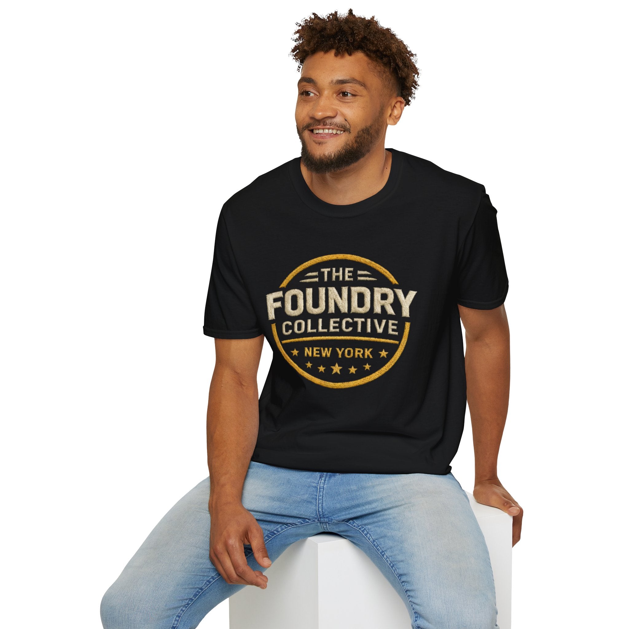 The Foundry Collective New York T-Shirt — Vintage Badge Logo Tee - Creations by Chris and Carlos