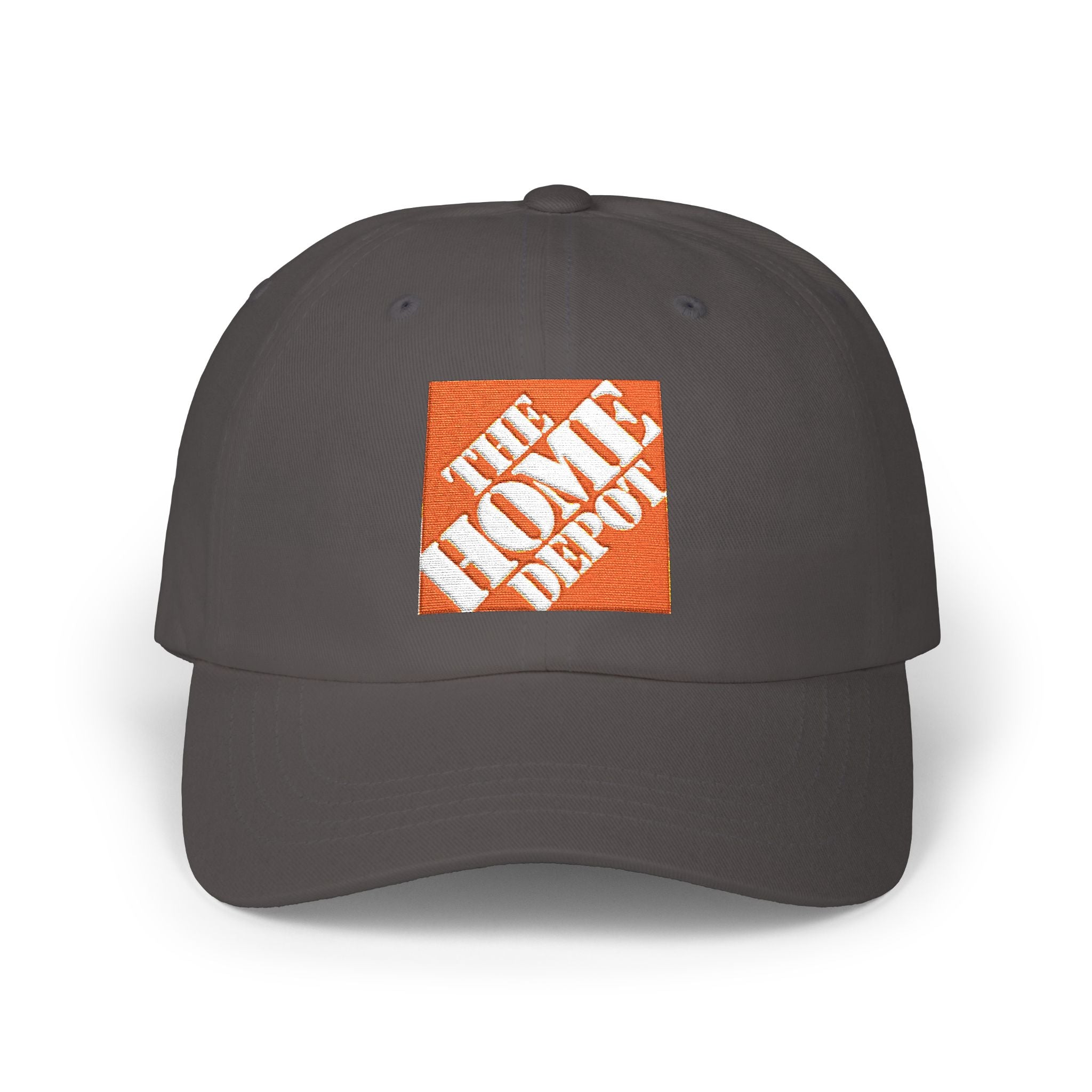 Dad Cap — Embroidered Orange Home Depot Logo Baseball Hat - Creations by Chris and Carlos