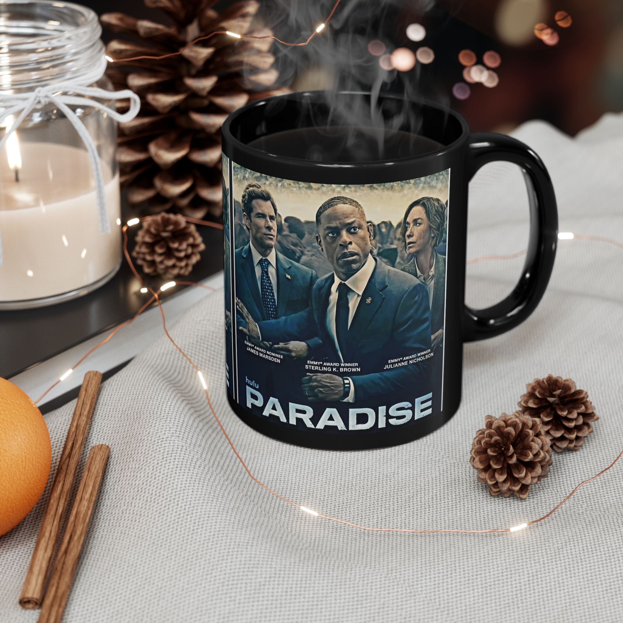 Paradise TV Series Black Coffee Mug — Cast Poster 11oz/15oz - Creations by Chris and Carlos