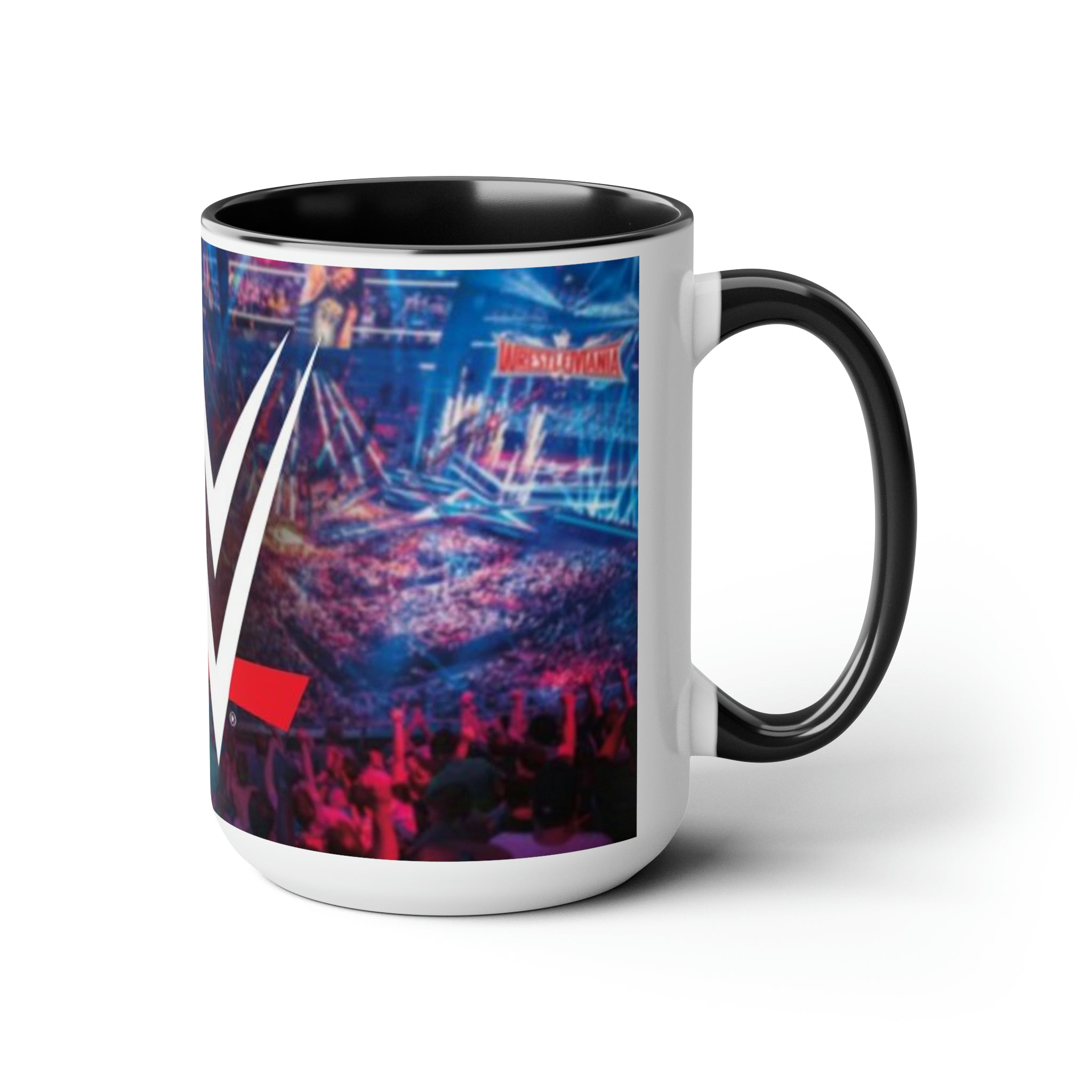 WWE- Logo White Ceramic Mug - Creations by Chris and Carlos