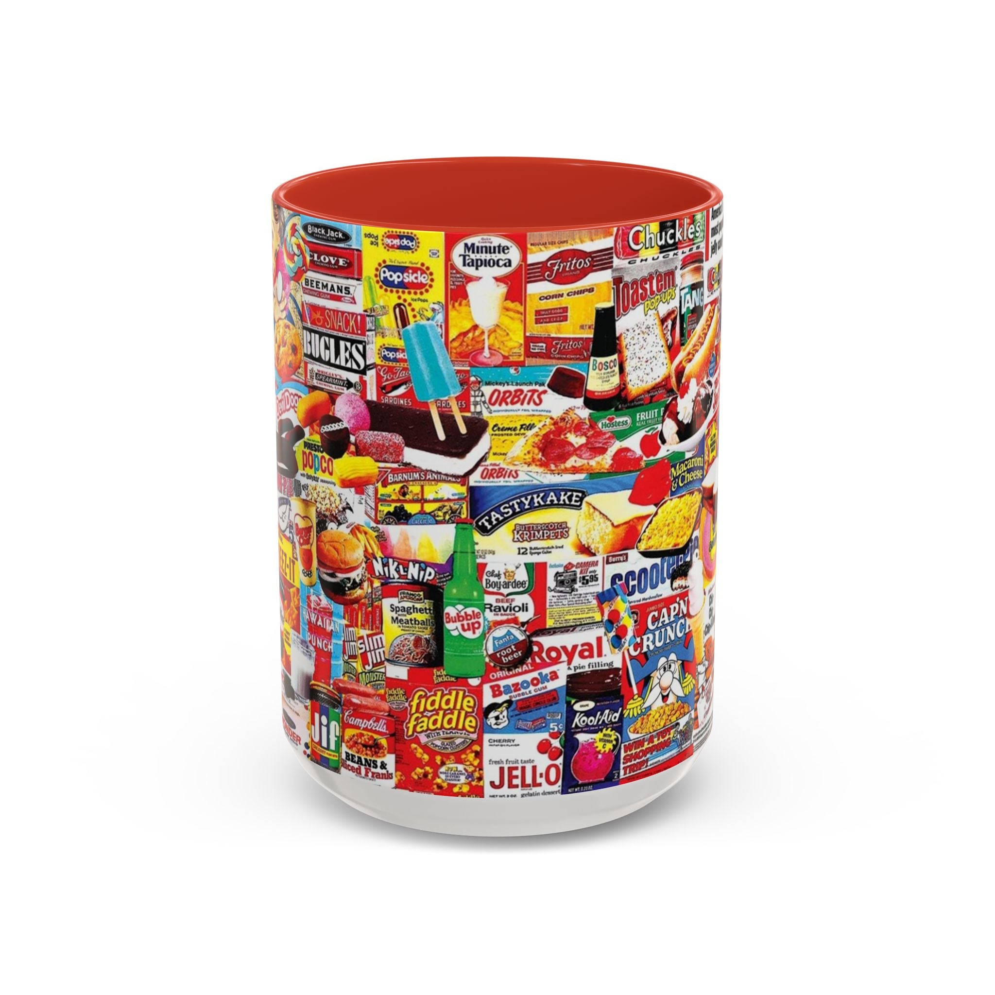 Vintage Snack Packaging Collage Coffee Mug (11/15oz) - Creations by Chris and Carlos