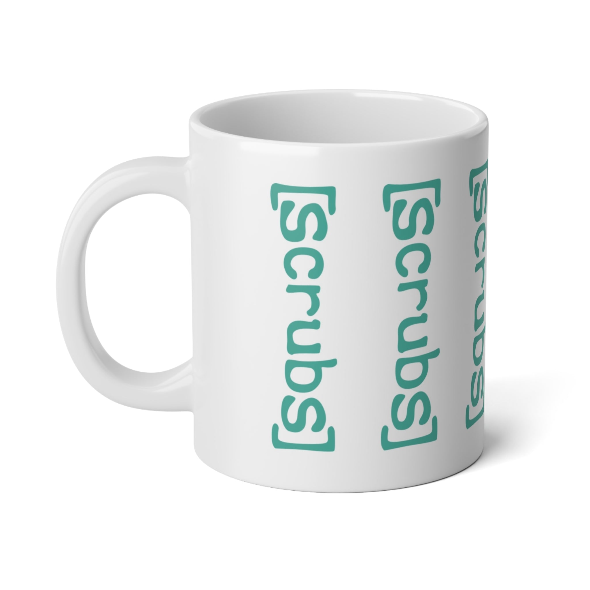 Scrubs Vertical Logo Jumbo Mug — 20oz Medical Coffee Cup for Nurses & Healthcare Workers - Creations by Chris and Carlos