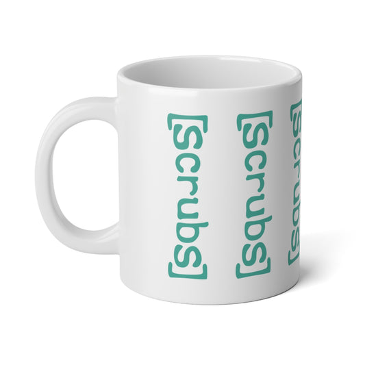 Scrubs Vertical Logo Jumbo Mug — 20oz Medical Coffee Cup for Nurses & Healthcare Workers - Creations by Chris and Carlos