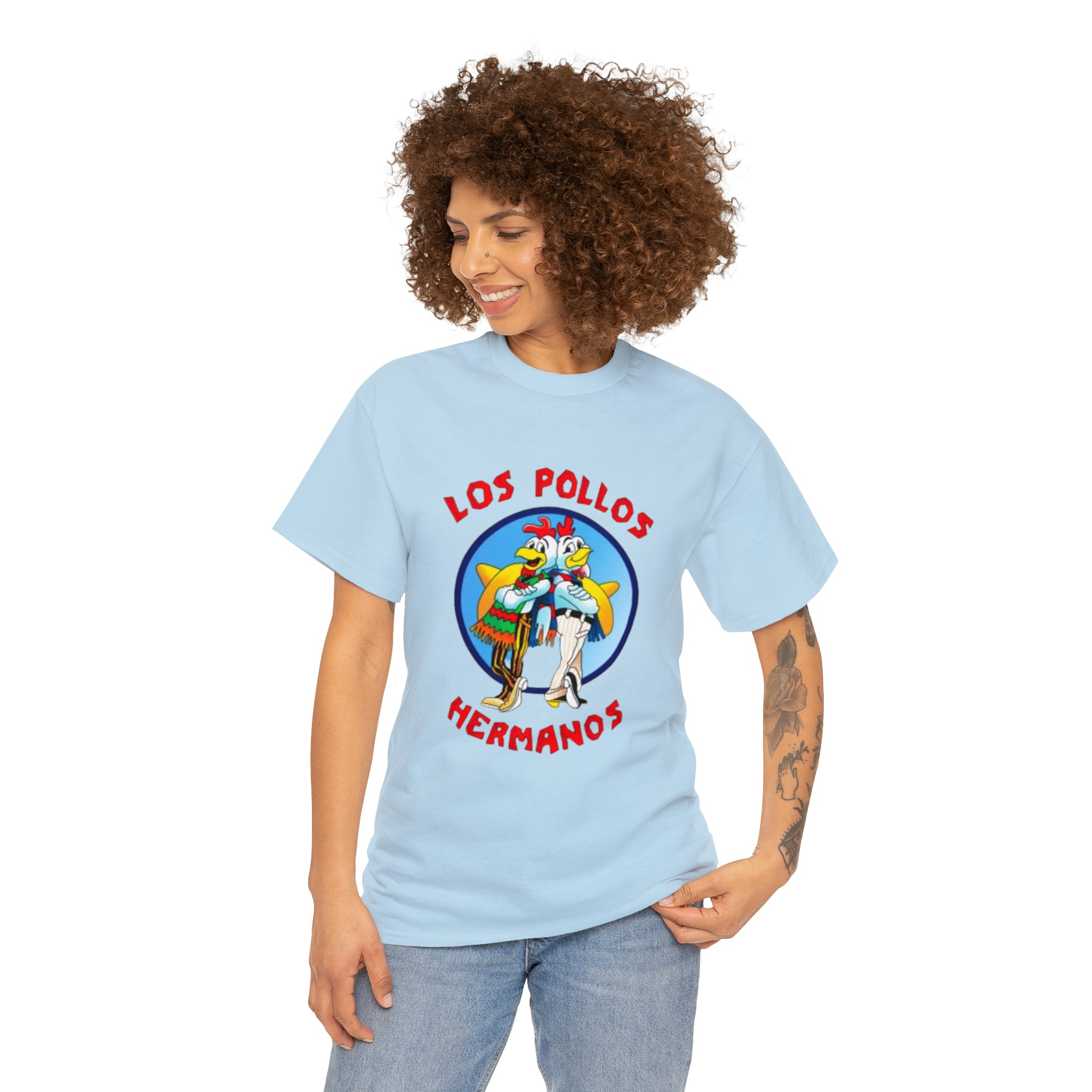 Pollos- Unisex Heavy Cotton T-Shirt - Creations by Chris and Carlos