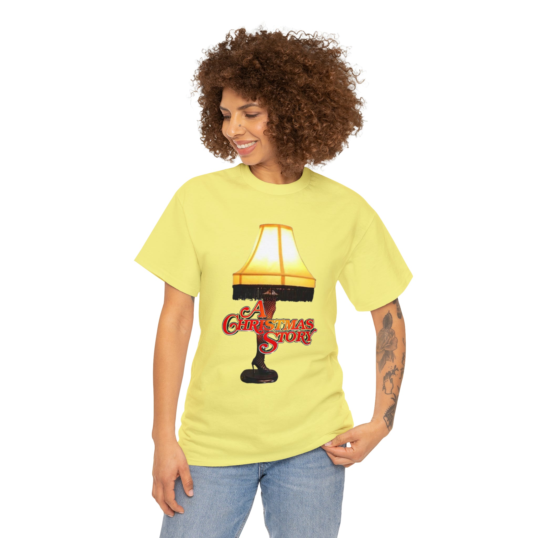A Christmas Story- Leg Lamp Unisex Heavy Cotton T-Shirt - Creations by Chris and Carlos