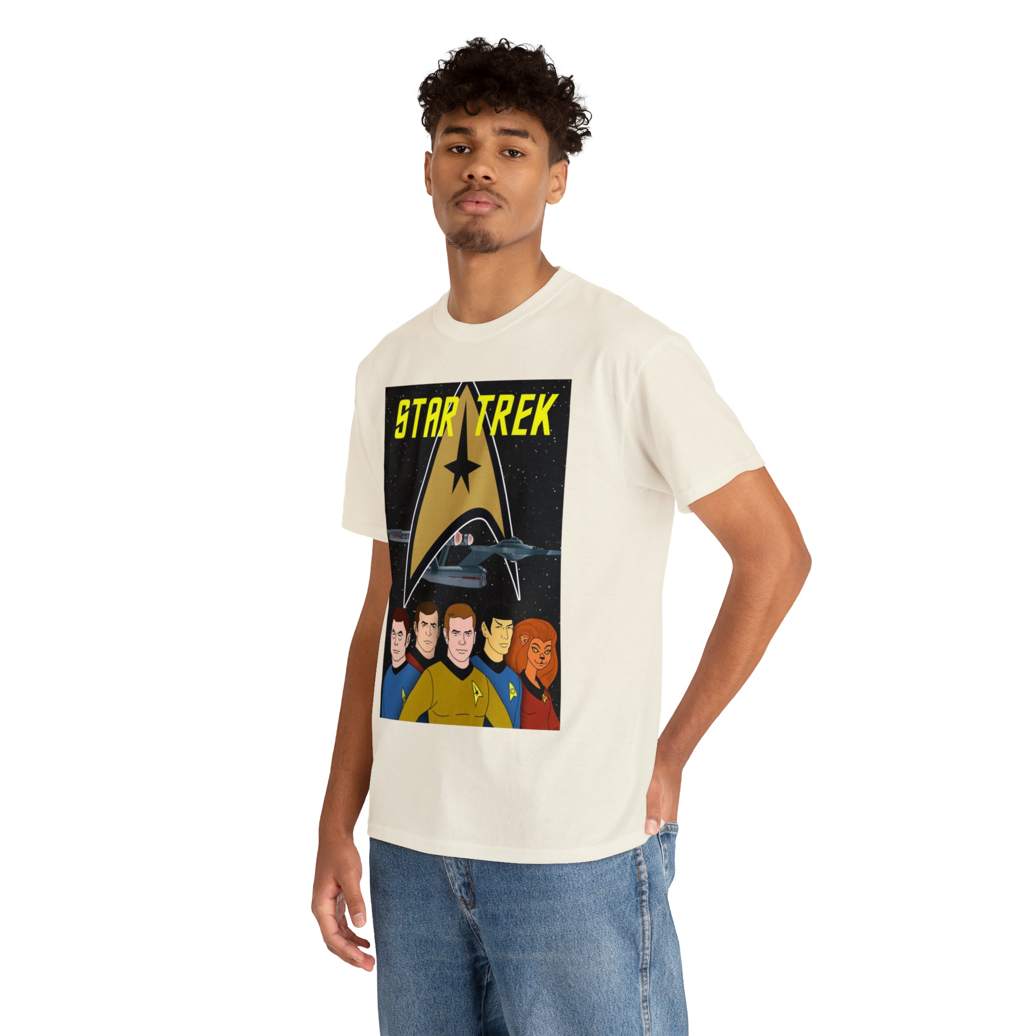 Star Trek Cartoon- Unisex Heavy Cotton T-Shirt - Creations by Chris and Carlos