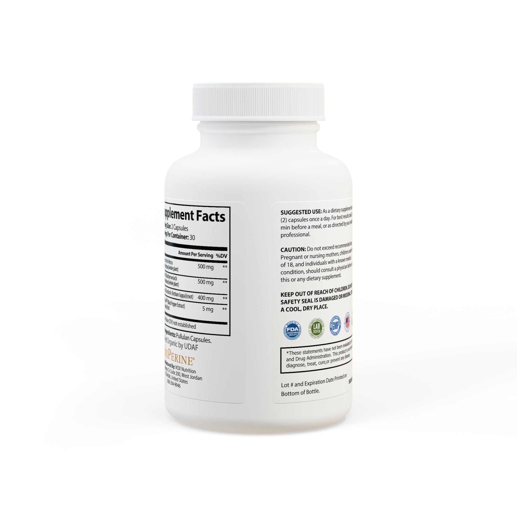 Sea Moss Supplement (60 Capsules) - Creations by Chris and Carlos