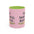 Sip. Shuffle. Repeat. — Pink Accent Coffee Mug