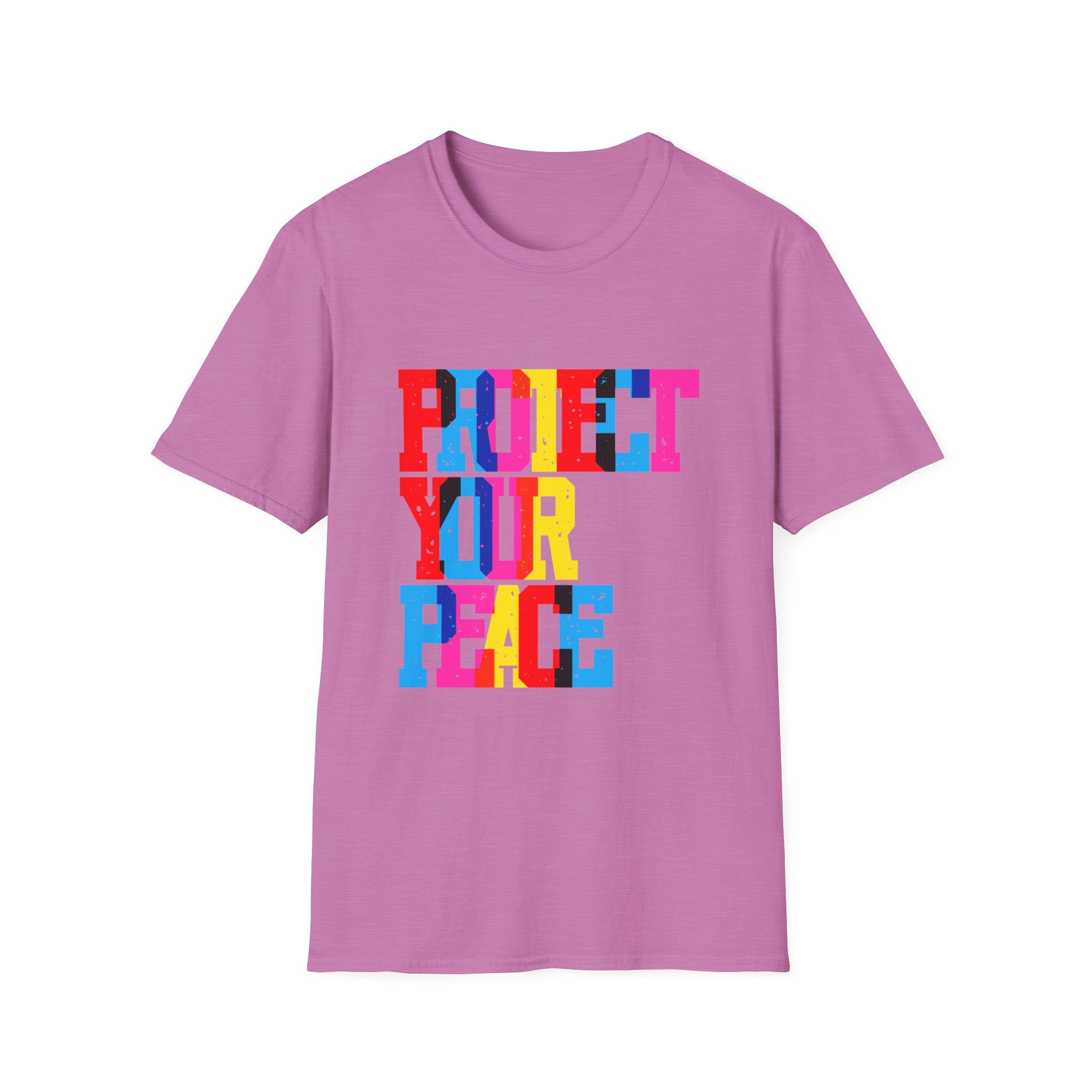 T-Shirt — Colorblock "Protect Your Peace" Graphic Tee - Creations by Chris and Carlos