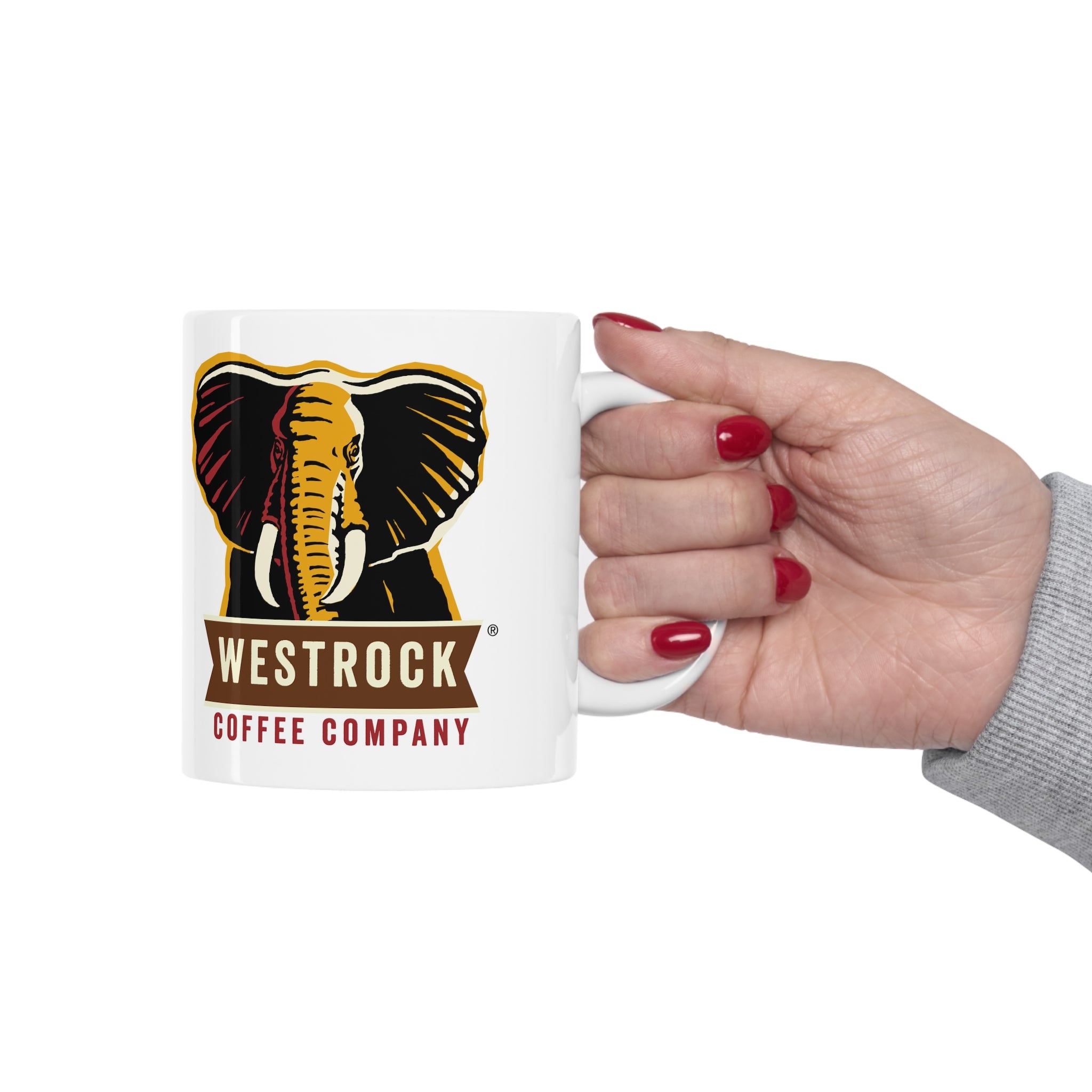 Westrock Coffee- White Ceramic Mug - Creations by Chris and Carlos