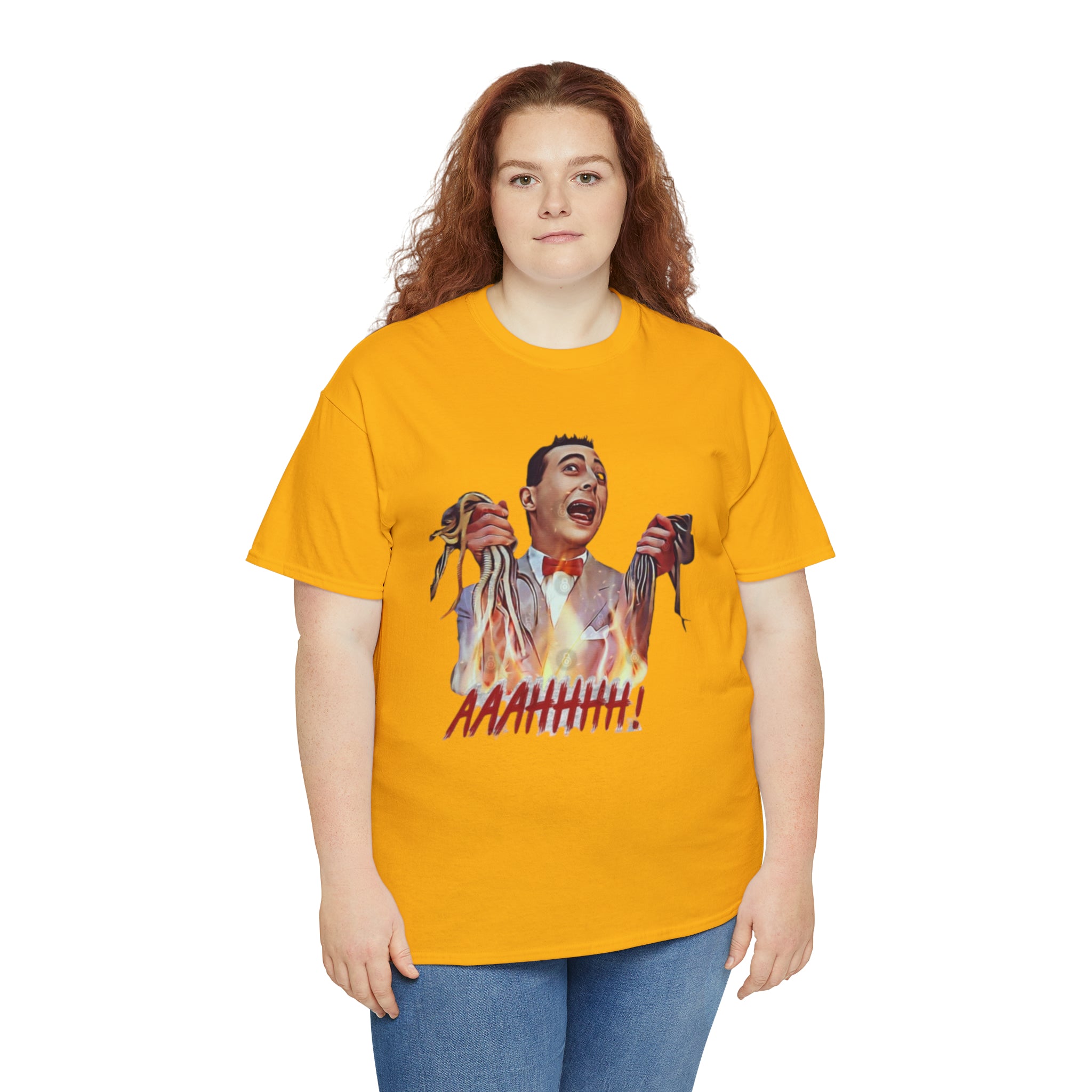 Pee Wee Herman-  Unisex Heavy Cotton T-Shirt - Creations by Chris and Carlos