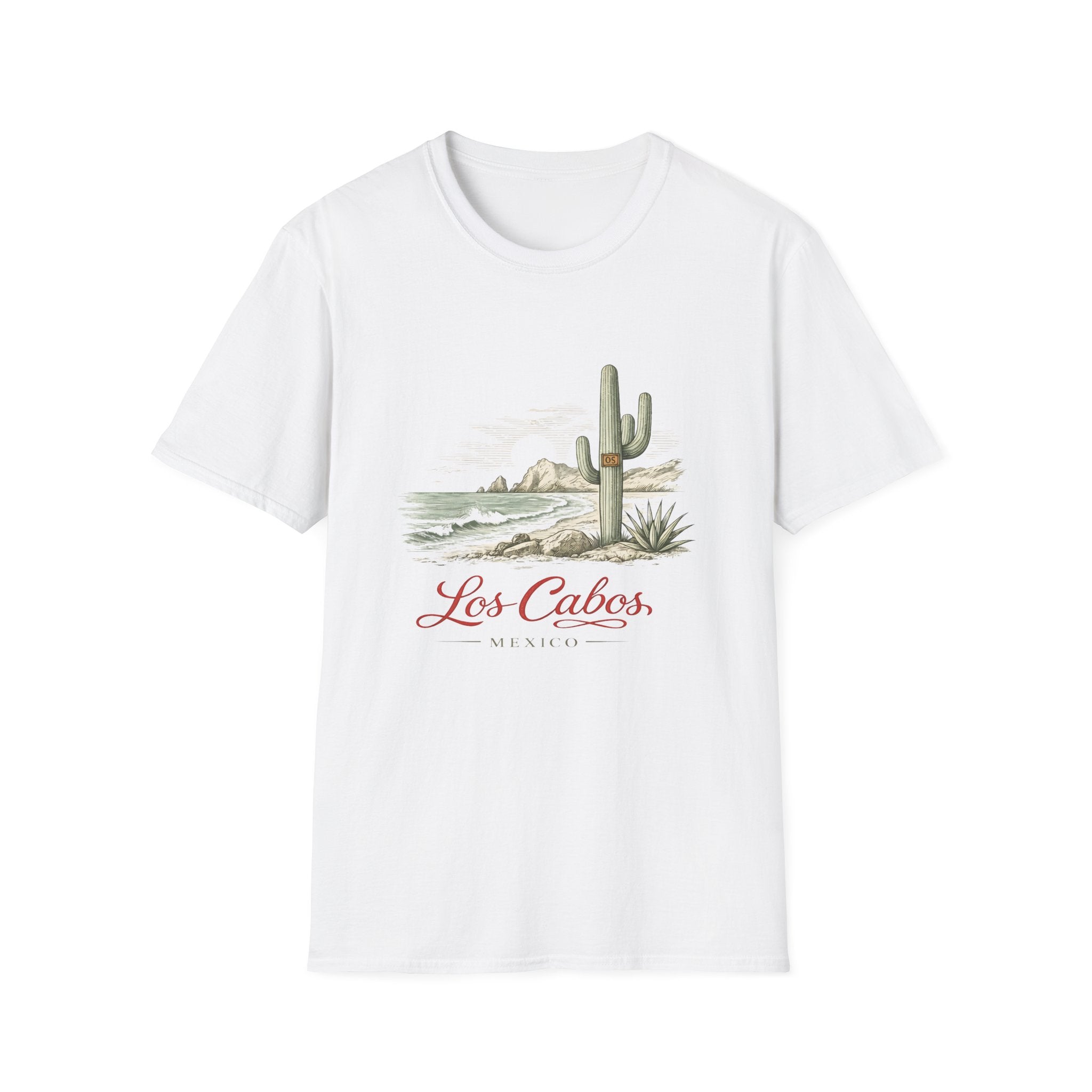 Los Cabos Desert Coast T-Shirt — Vintage Cactus Beach Graphic - Creations by Chris and Carlos