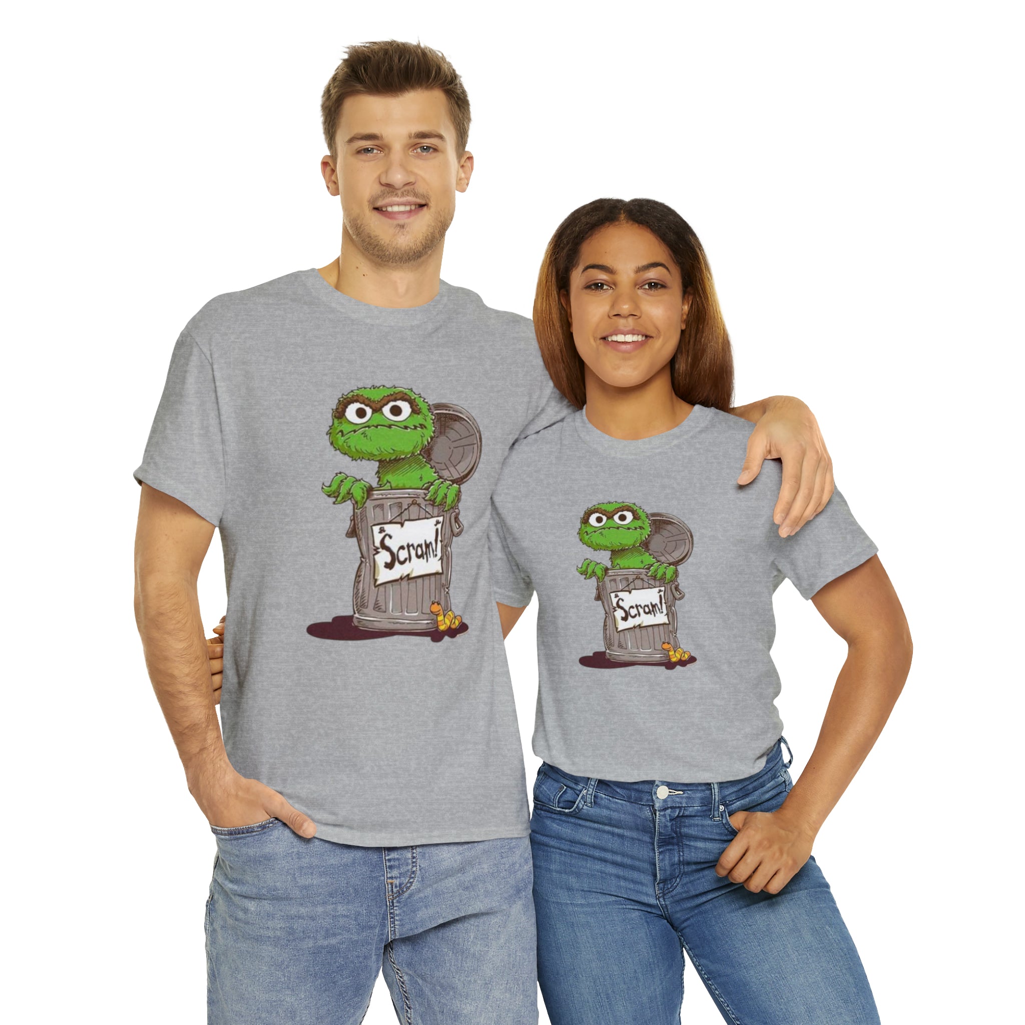 Oscar the Grouch- Unisex Heavy Cotton T-Shirt - Creations by Chris and Carlos