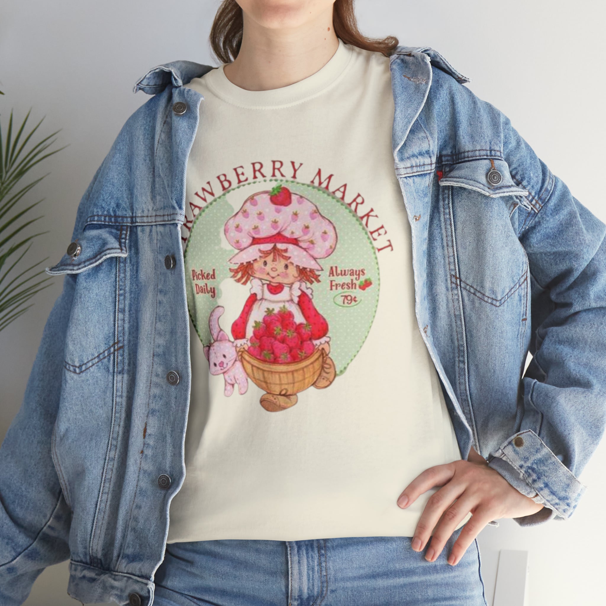 Strawberry Shortcake-  Unisex Heavy Cotton T-Shirt - Creations by Chris and Carlos