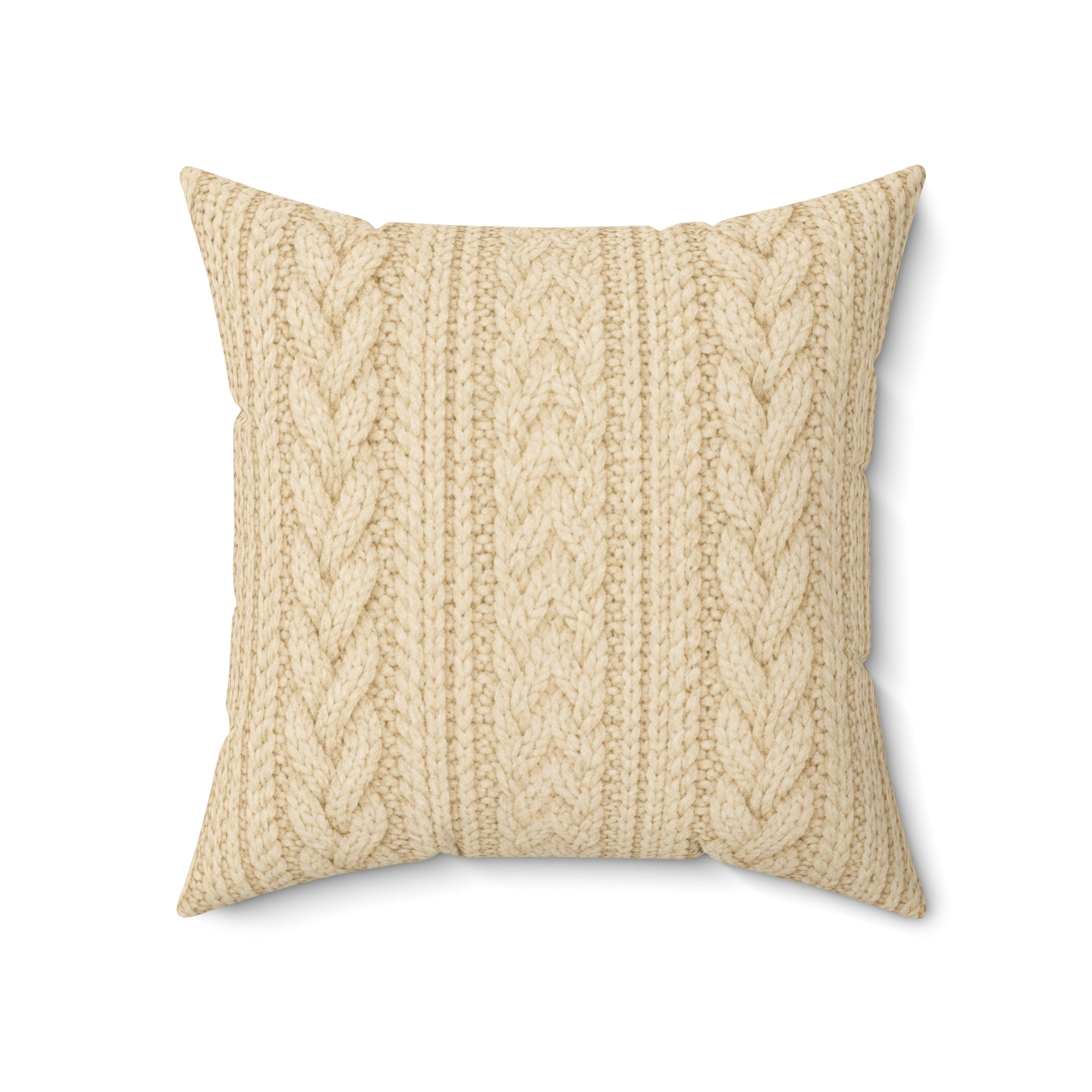 Old Soul Harvest™ Cozy Knit Throw Pillow - Throw Pillow from Old Soul Harvest Campfire Circle