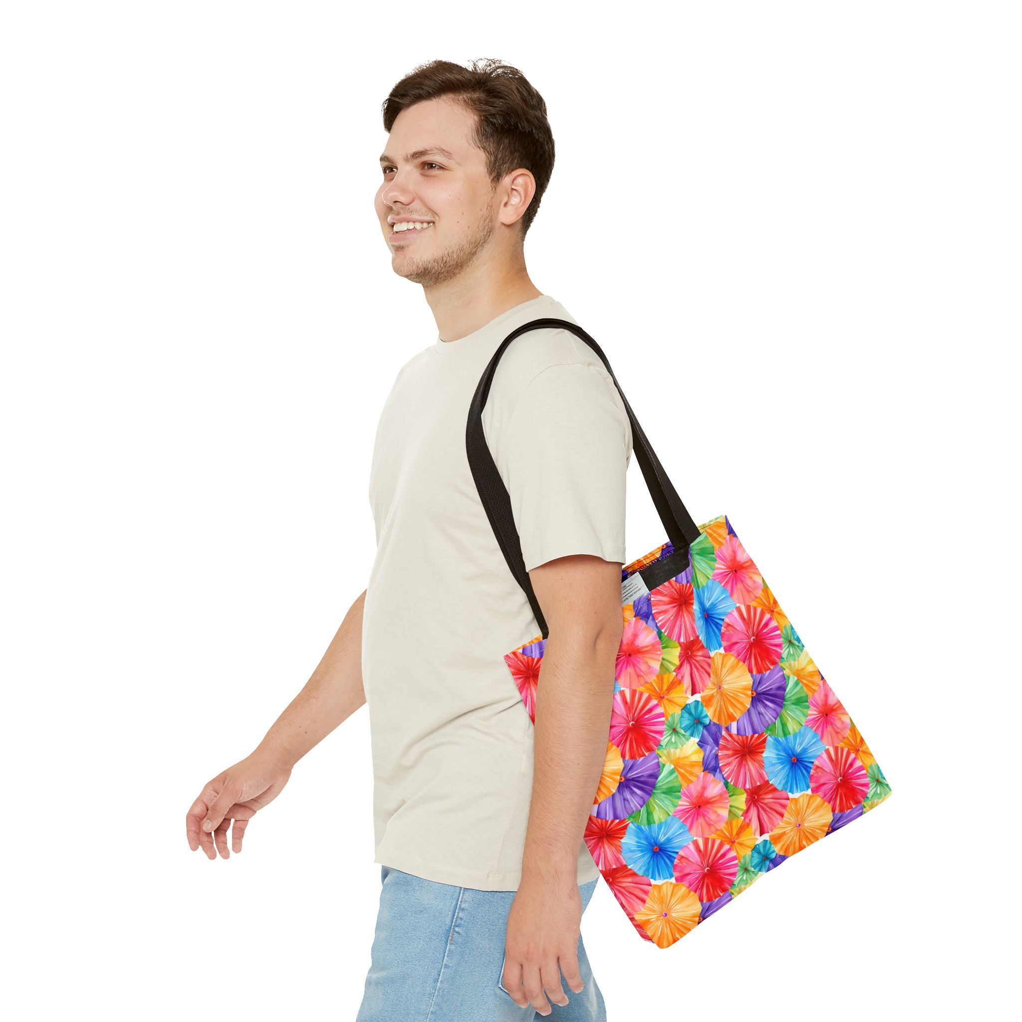 Sol y Alegría (Sun and Joy) Collection- Cactus Succulent Pattern Microfiber Blanket Soft Velveteen Throw for Home & Garden Lovers Colorful Paper Parasol Pattern Tote Bag — Vibrant Summer Beach Market Bag - Creations by Chris and Carlos