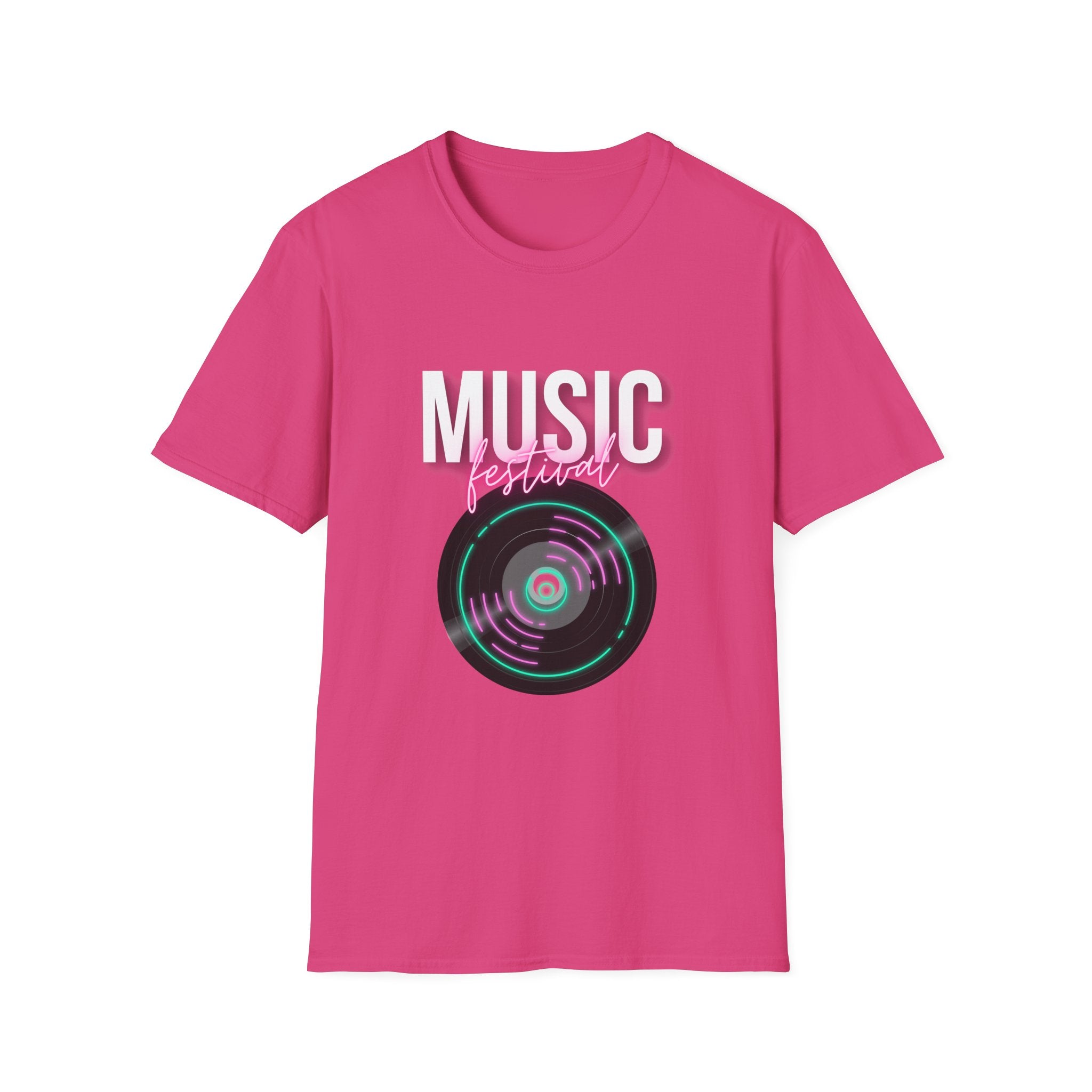 Music Festival T-Shirt — Retro Vinyl Design - Creations by Chris and Carlos