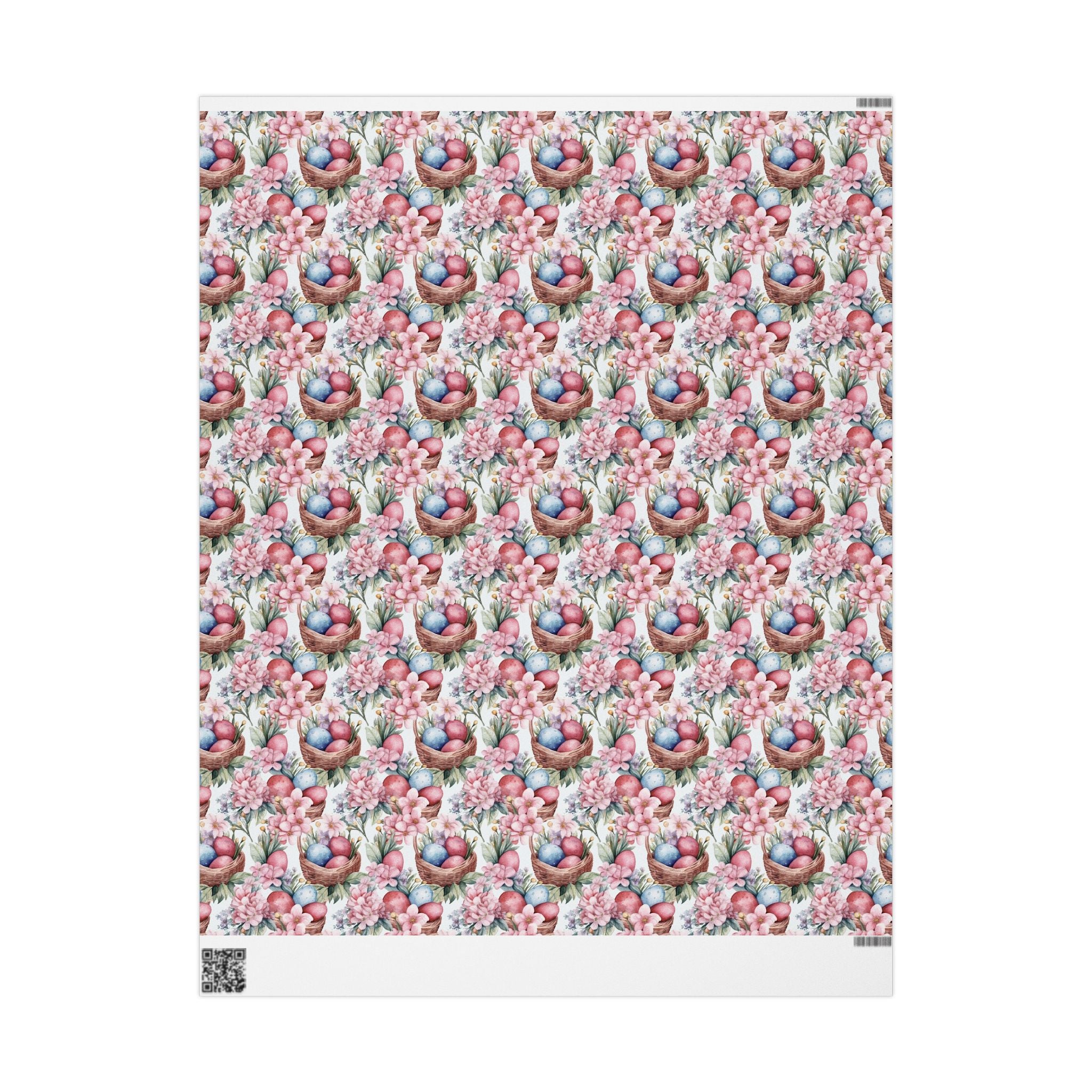 Easter Pastel Bunny & Eggs Wrapping Paper Roll — Floral Spring Gift Wrap - Creations by Chris and Carlos