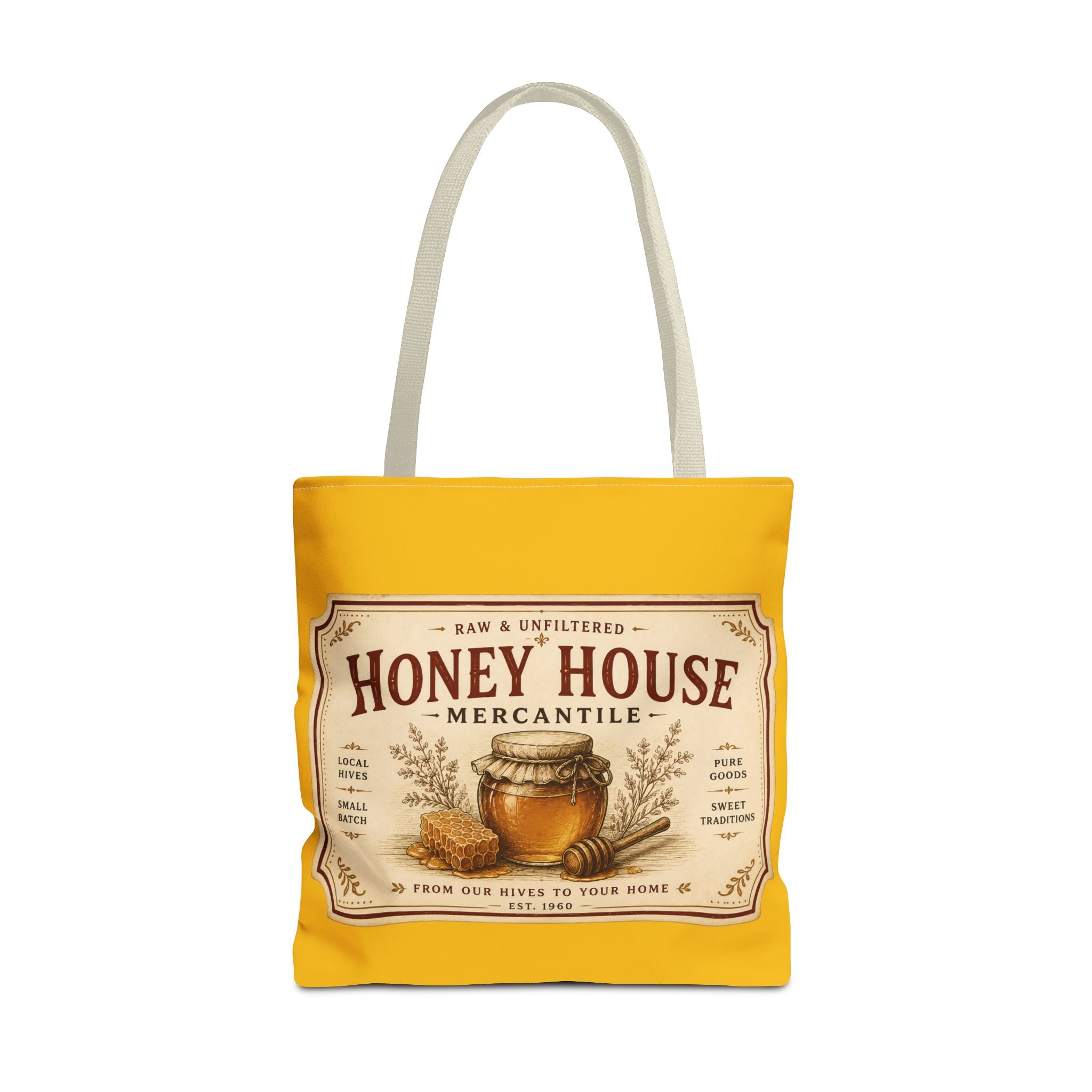 Tote Bag — Honey House Vintage Honey Label Design - Creations by Chris and Carlos