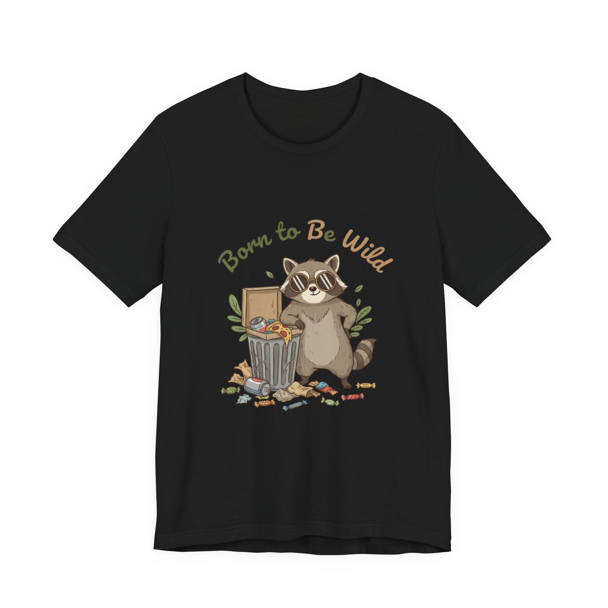 Trash Panda Raccoon Doodle Tee | goofy critter, possum art - Creations by Chris and Carlos