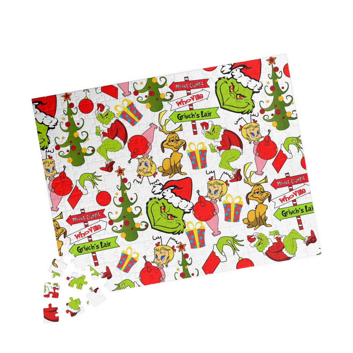 Grinch navideño: rompecabezas