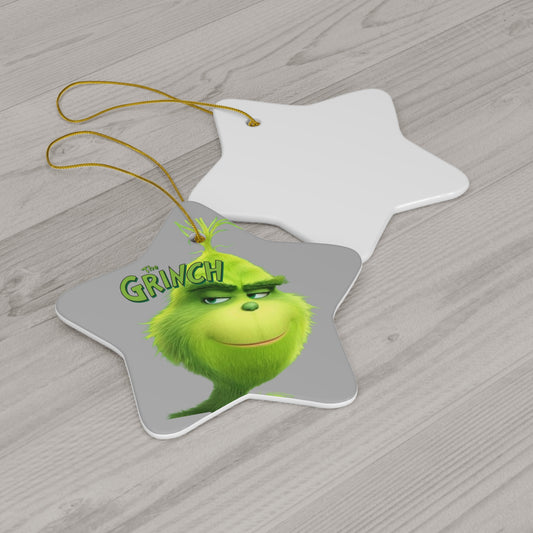 The Grinch- Ceramic Ornament, 4 Shapes - Creations by Chris and Carlos