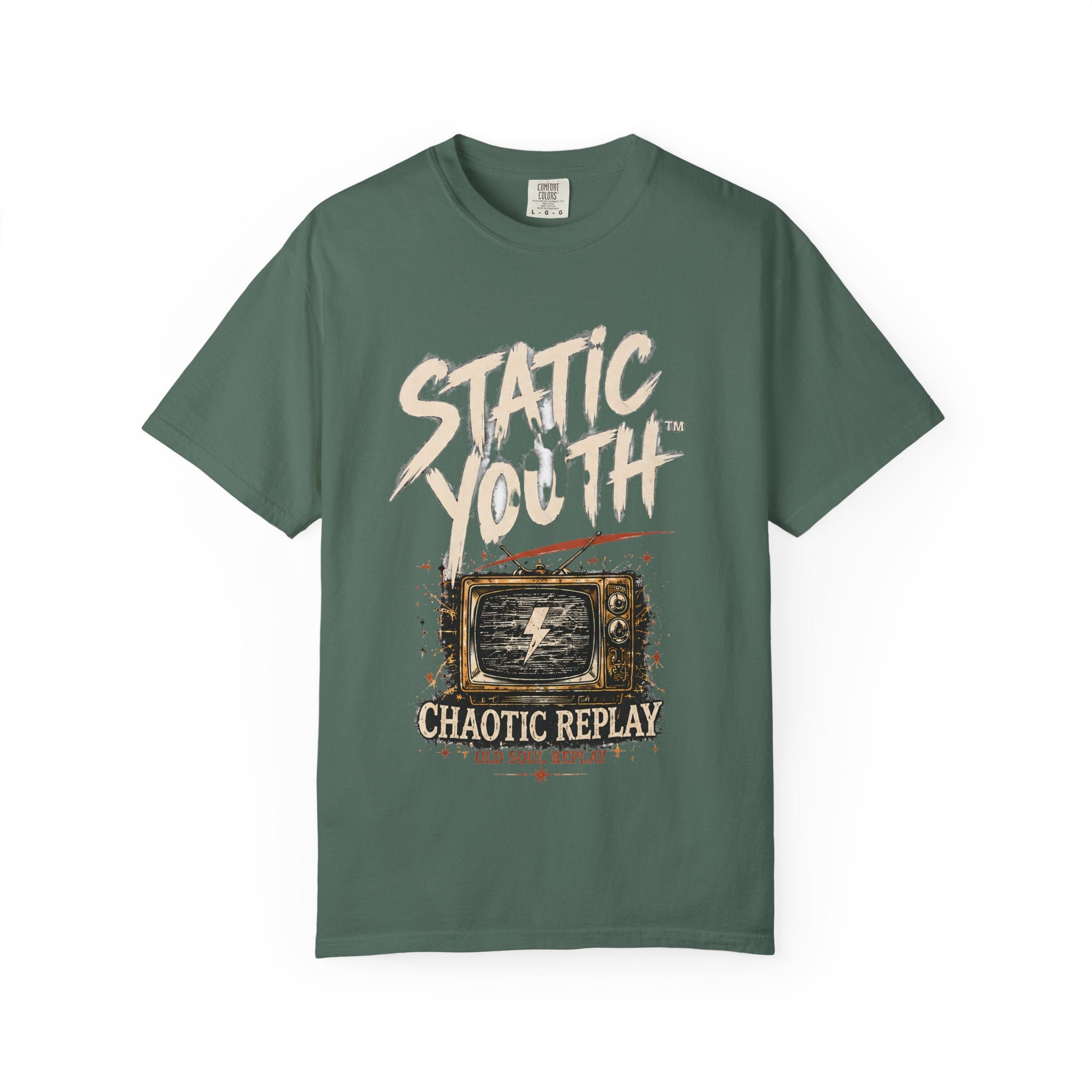 Static Youth "Chaotic Replay" Graphic T-Shirt - Creations by Chris and Carlos