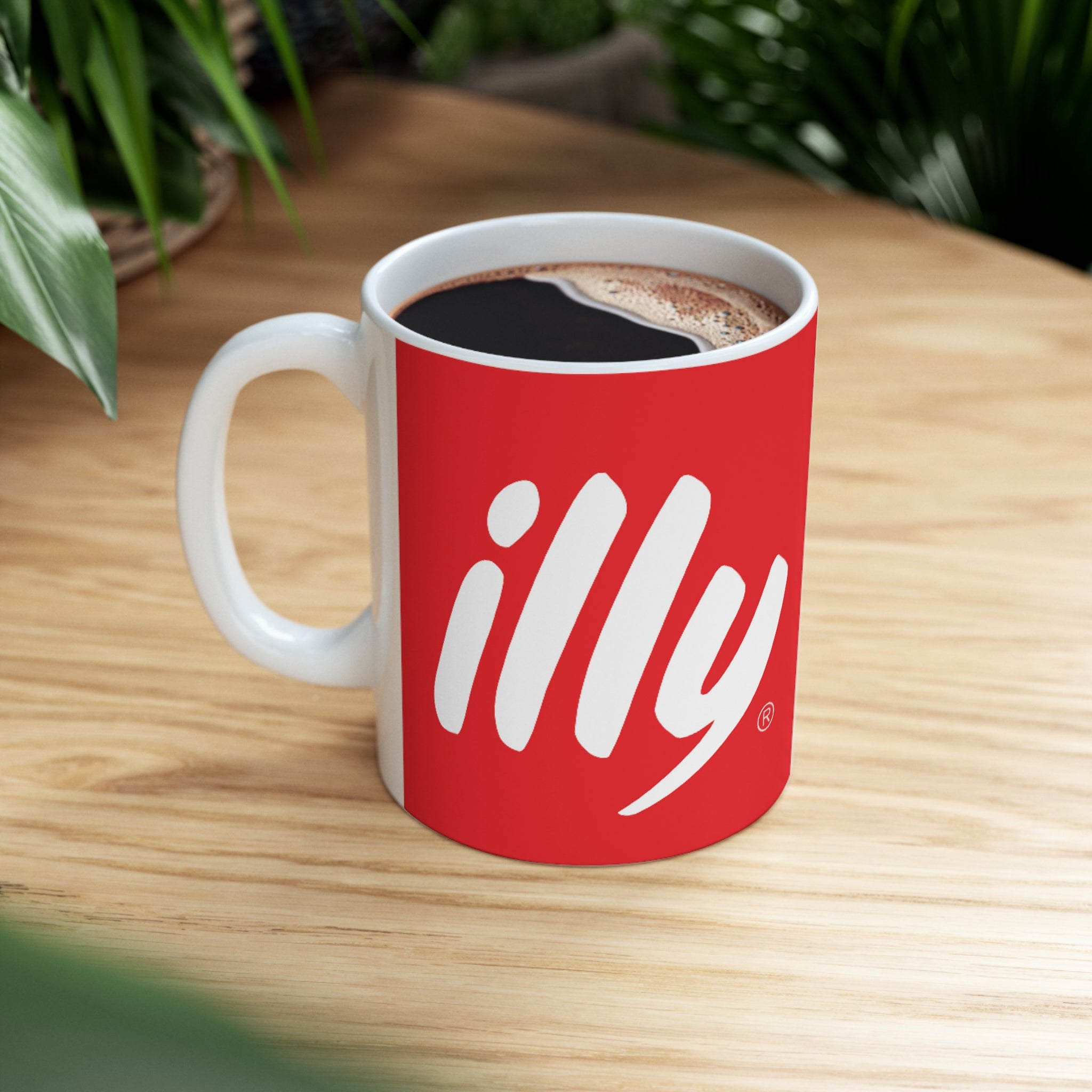 Illy coffee- White Ceramic Mug - Creations by Chris and Carlos