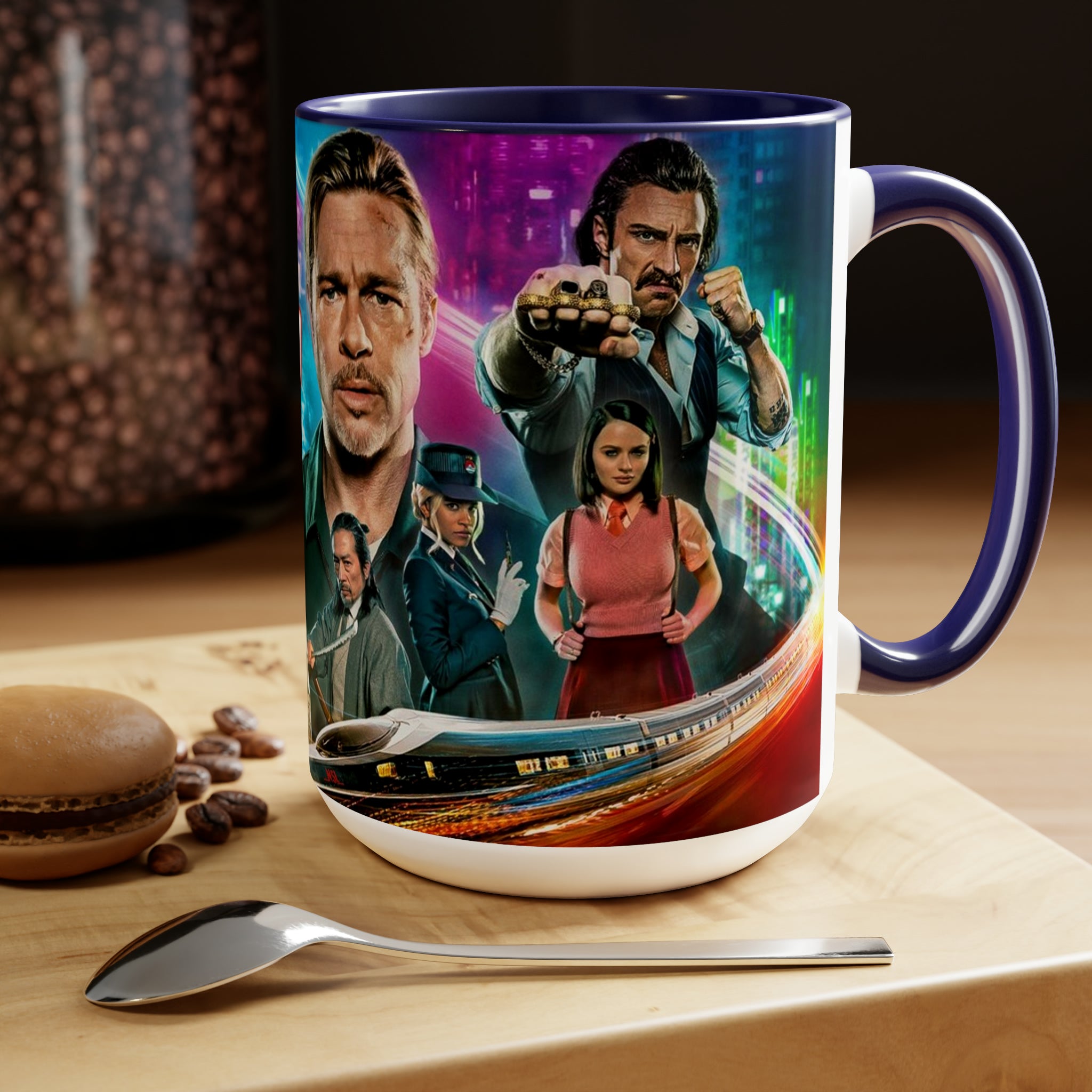 Bullet Train- Two-Tone Coffee Mugs, 15oz - Creations by Chris and Carlos