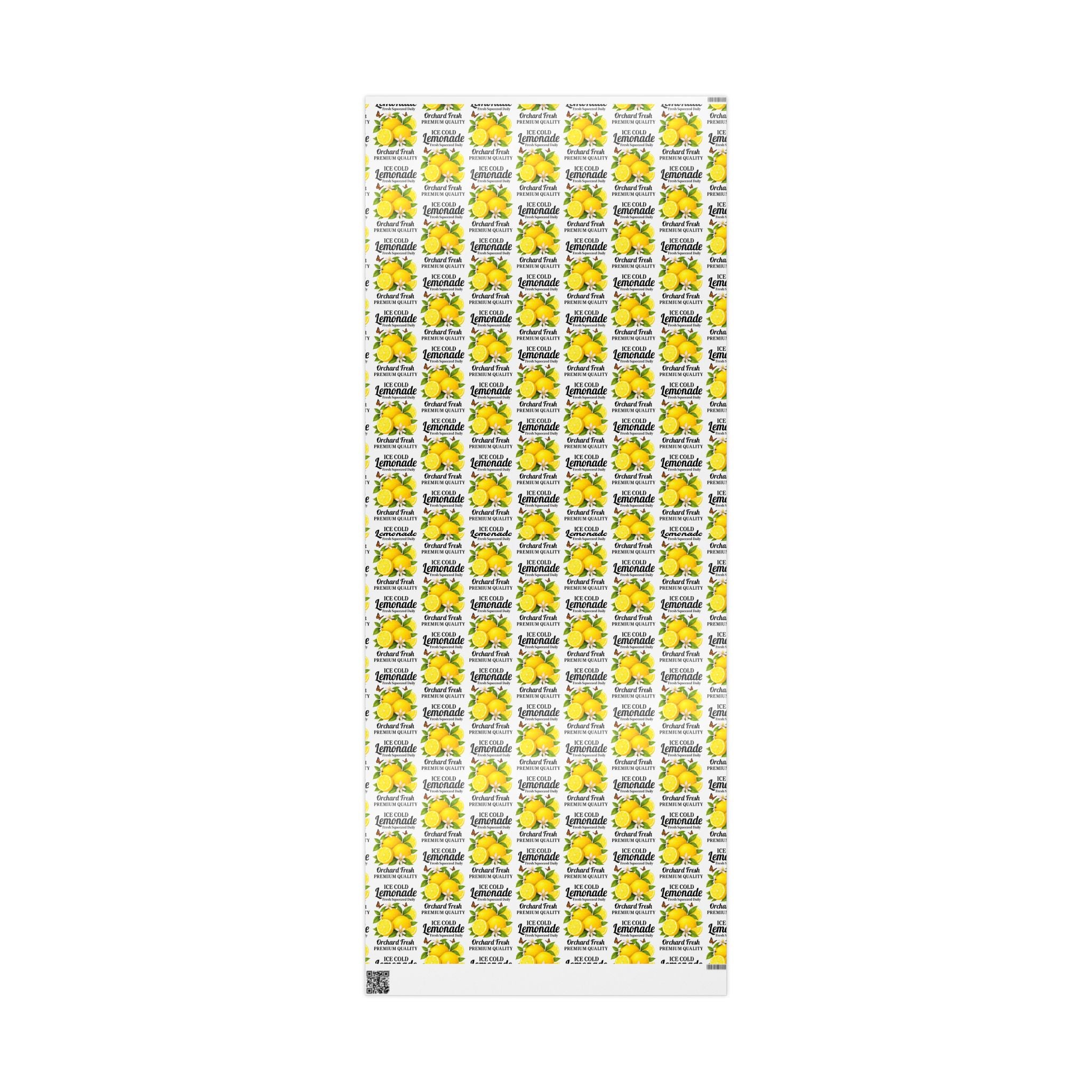 Lemonade Gift Wrap — Citrus Lemon Wrapping Paper Roll - Creations by Chris and Carlos
