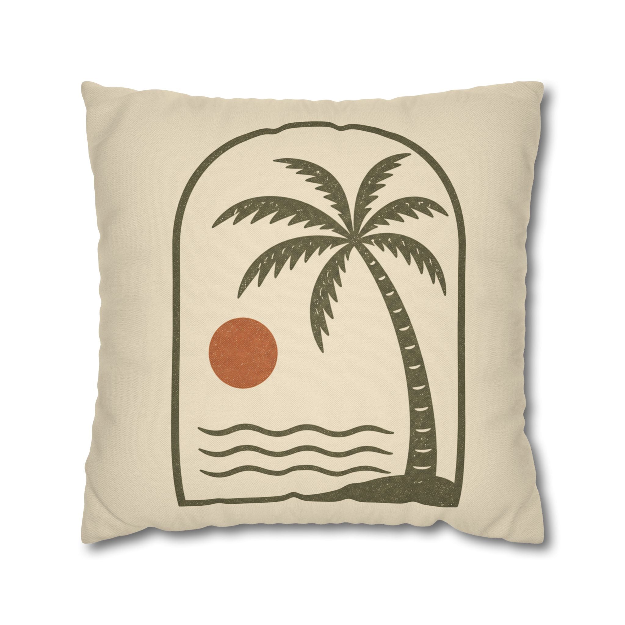 Retro Palm Tree Sunset Pillowcase - Creations by Chris and Carlos
