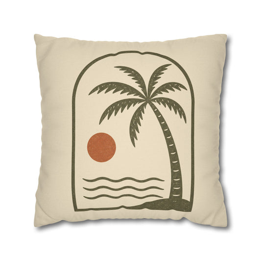 Retro Palm Tree Sunset Pillowcase - Creations by Chris and Carlos