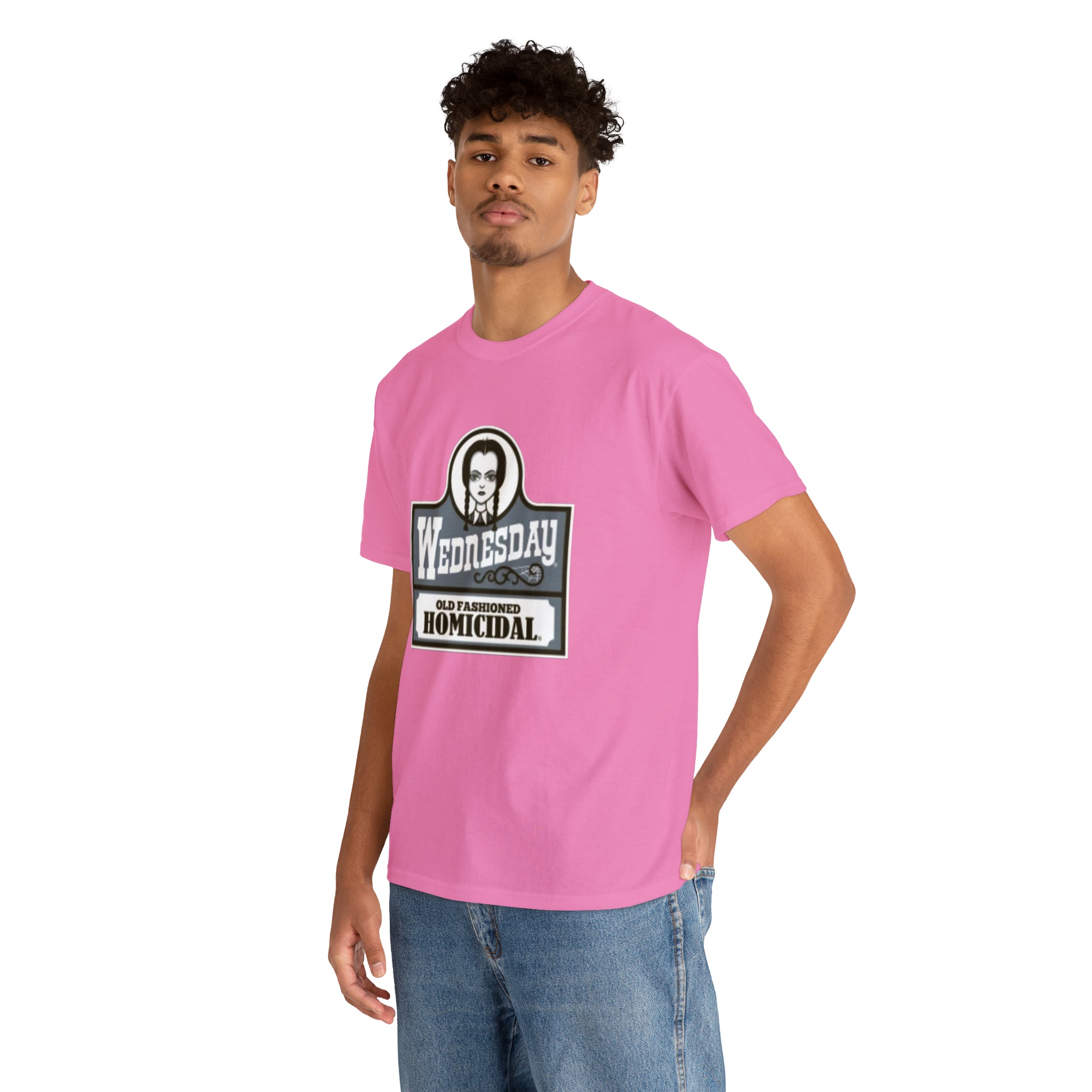 Wednesday- Wendys Unisex Heavy Cotton T-Shirt - Creations by Chris and Carlos